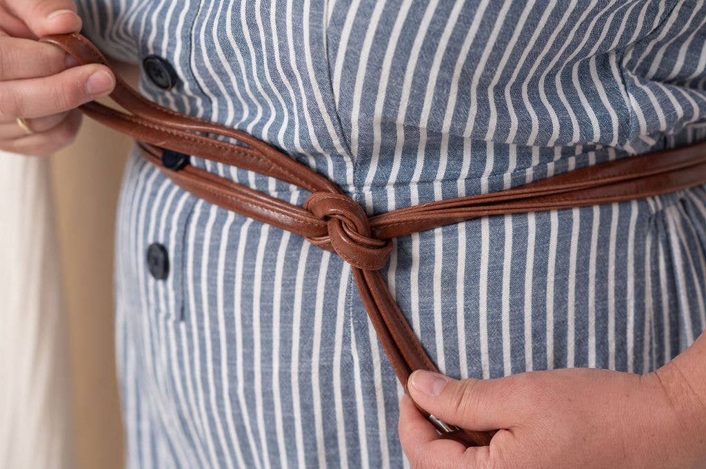 Skinny Wrap Belt- Vegan Leather belt, photo 1 of 8