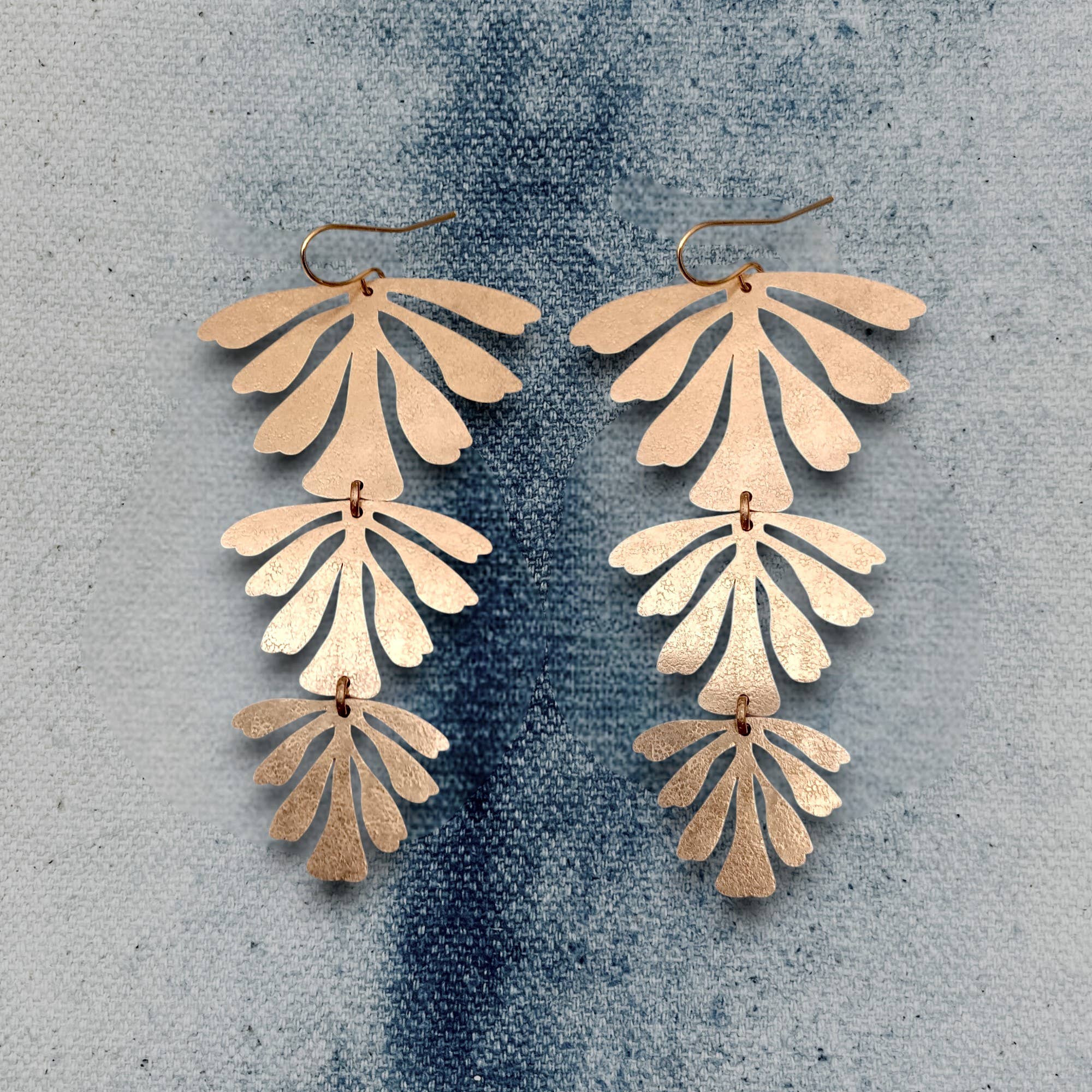 Earthy Brass Dangles
