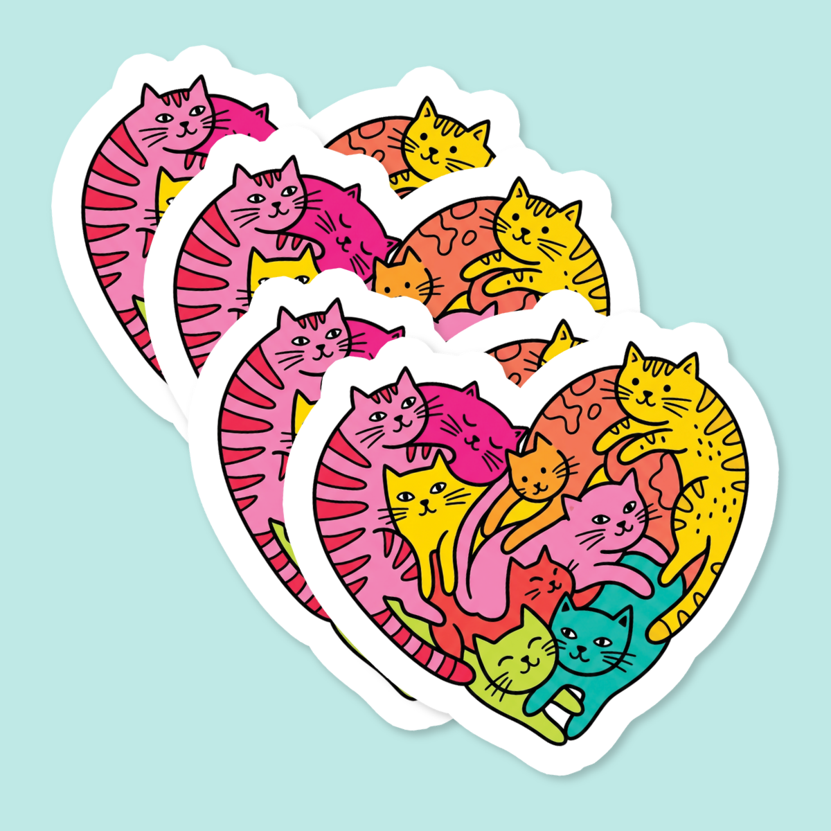 Cats Mom Heart