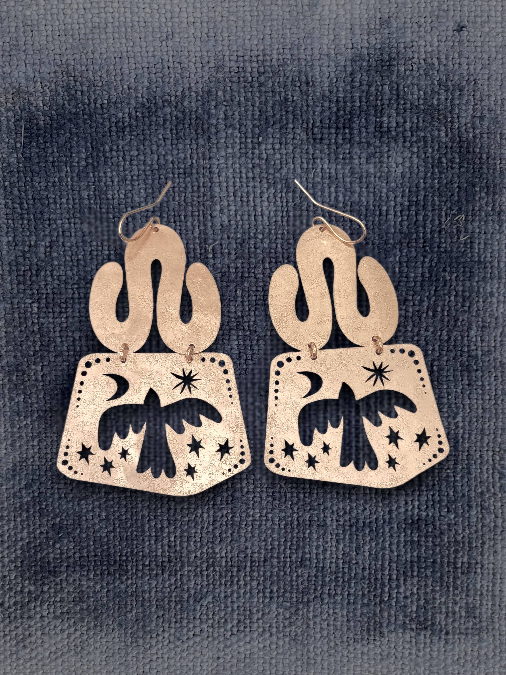 Bird,Brass Earrings, photo 1 of 2