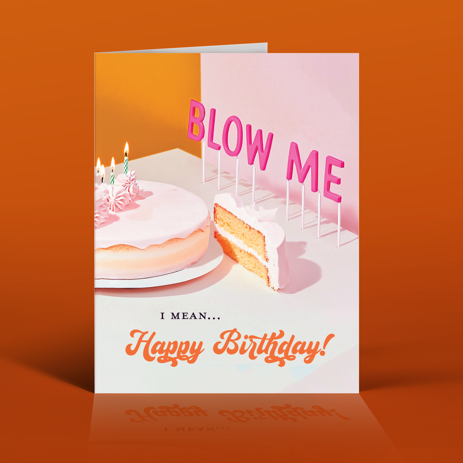 BLOW ME! birthday card, photo 1 of 3