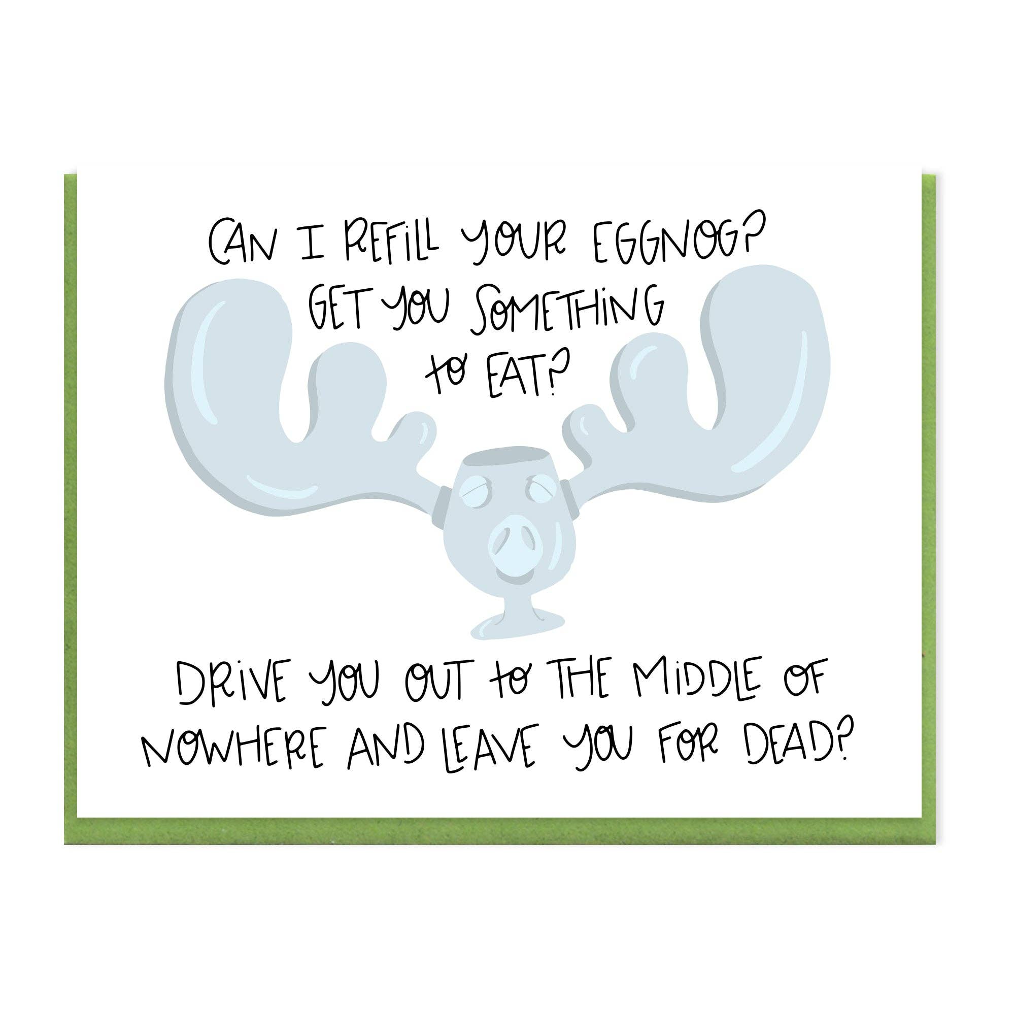 MOOSE MUG GREETING CARD