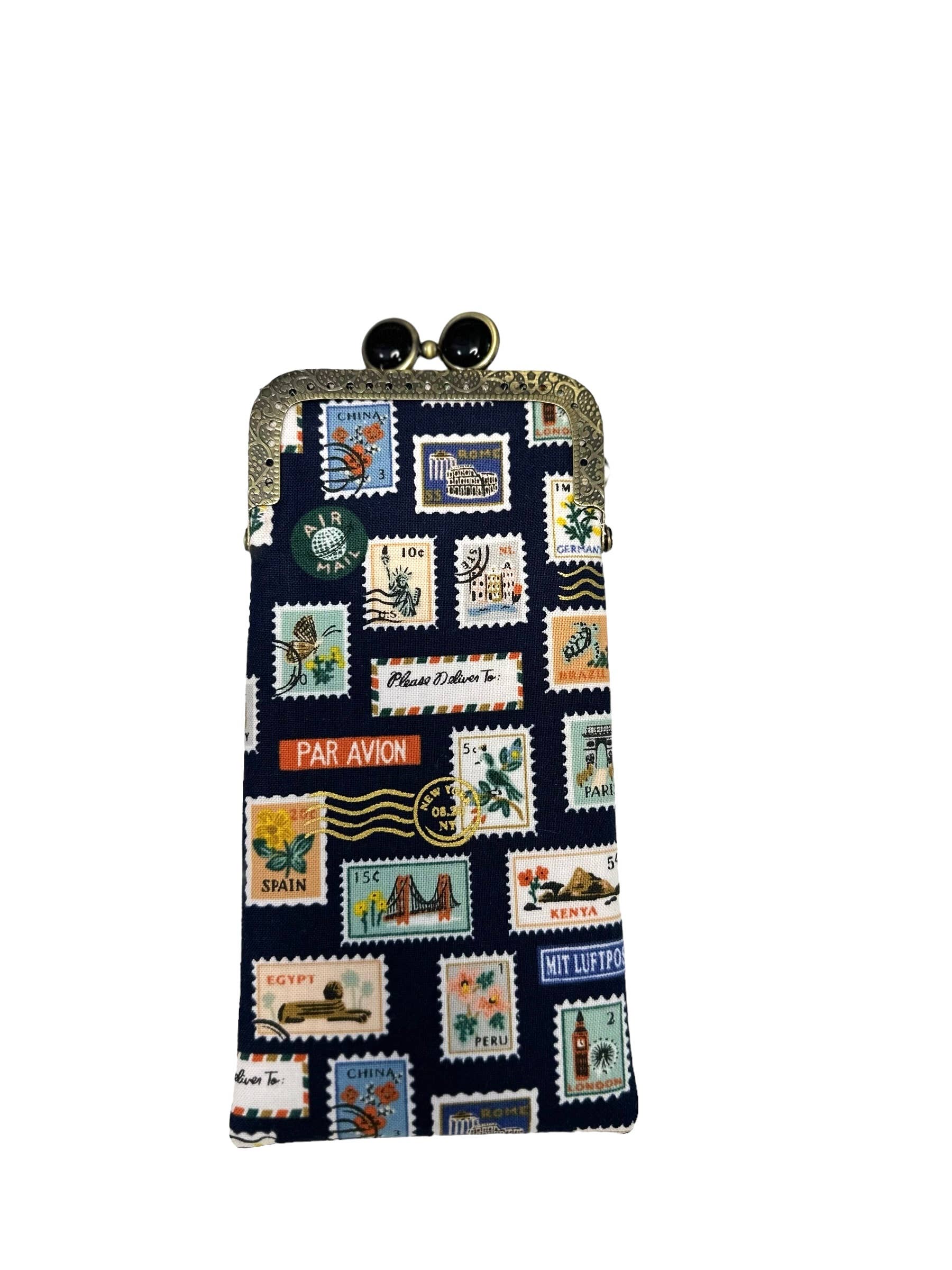 Eyeglass Case - Travel Stamps, photo 2 of 8