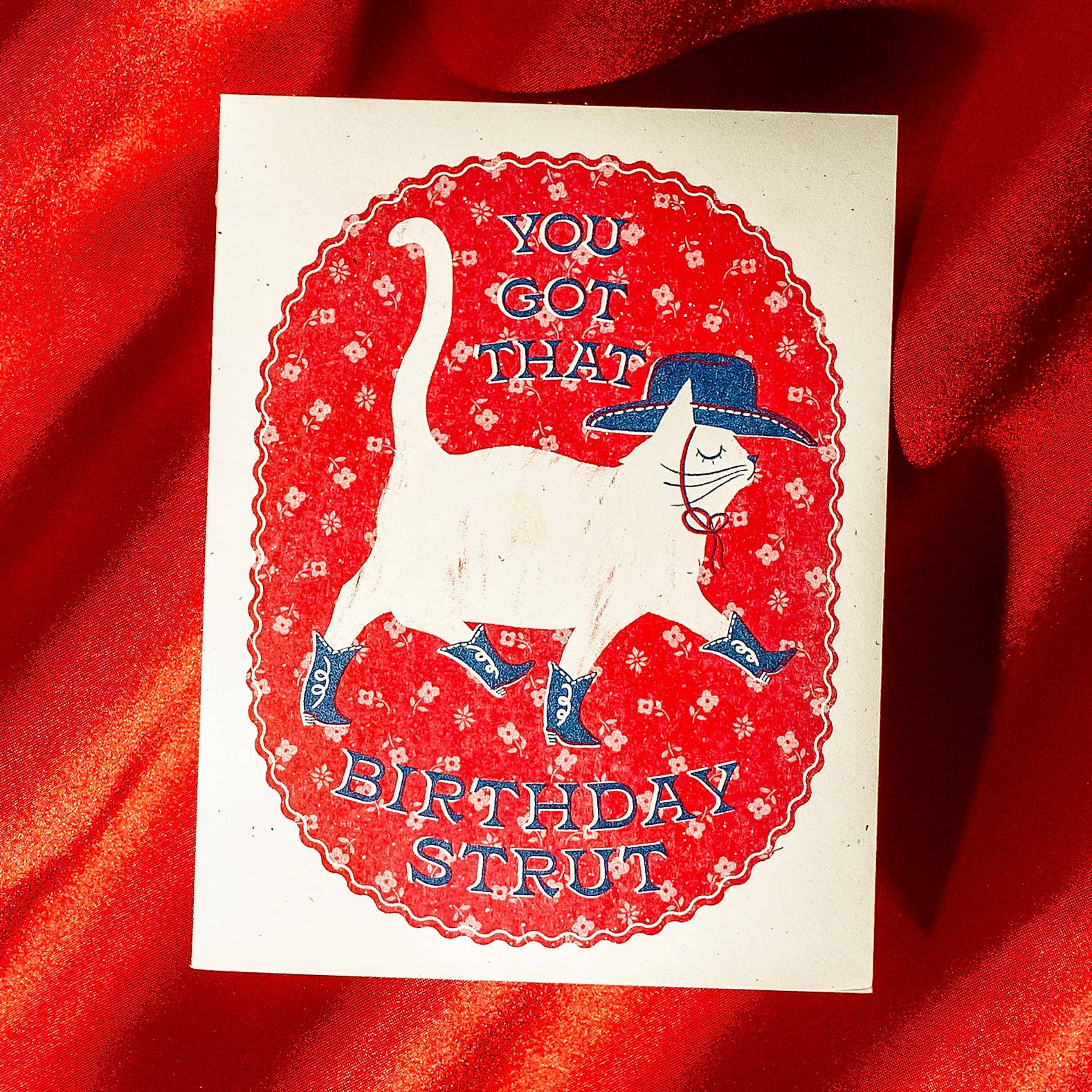 Birthday Strut - Risograph Card, photo 1 of 4