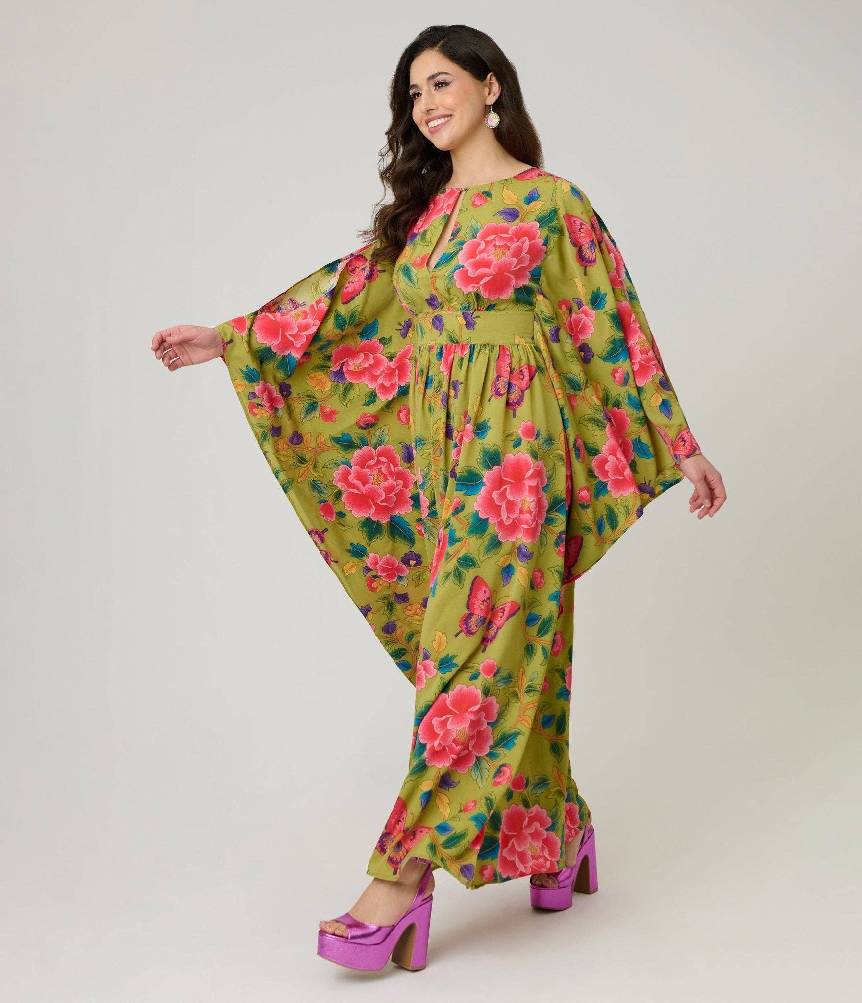 Butterfly Floral Caftan, photo 1 of 5