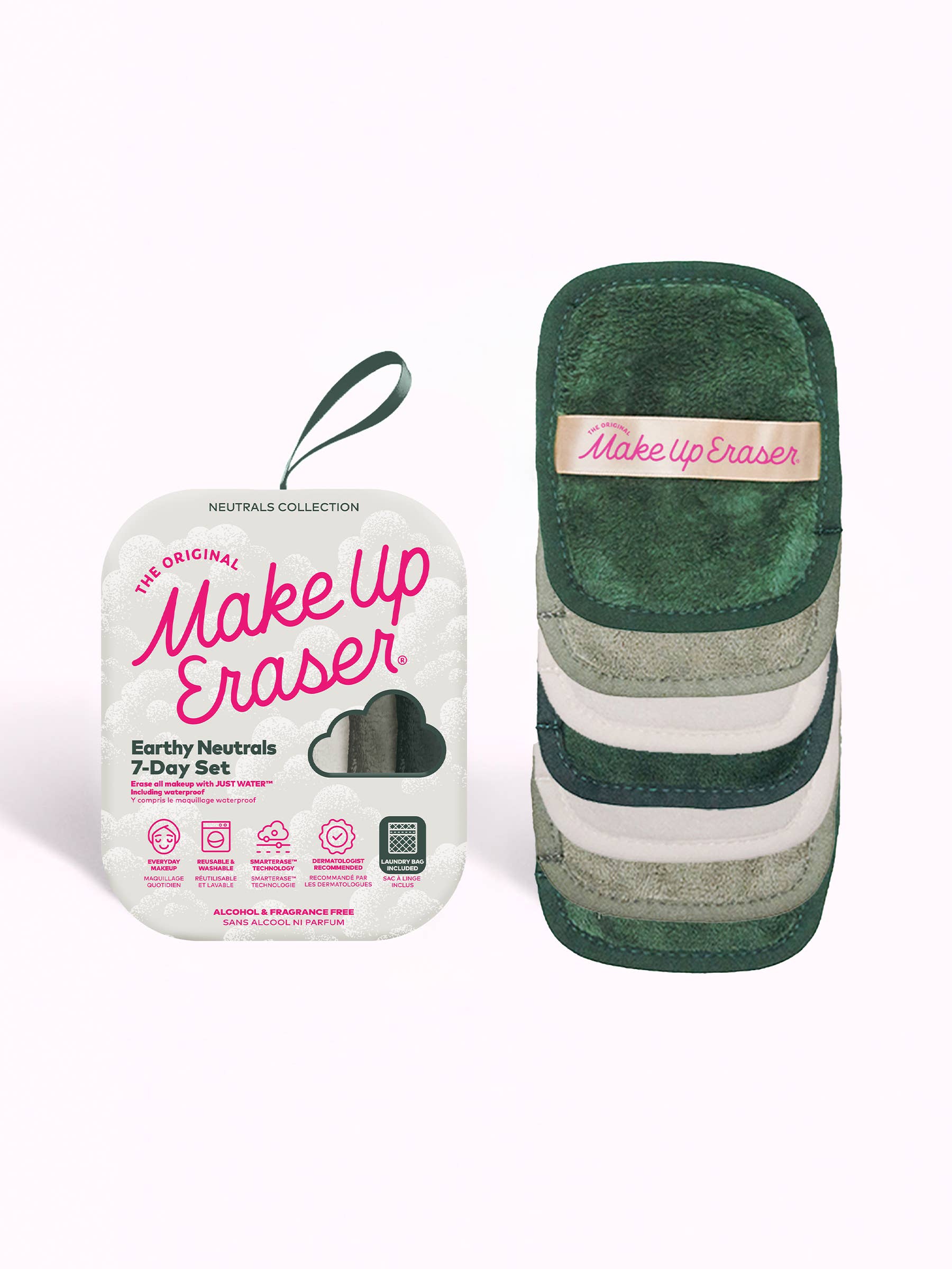 Earthy Greens 7-Day MakeUp Eraser Set, photo 1 of 6