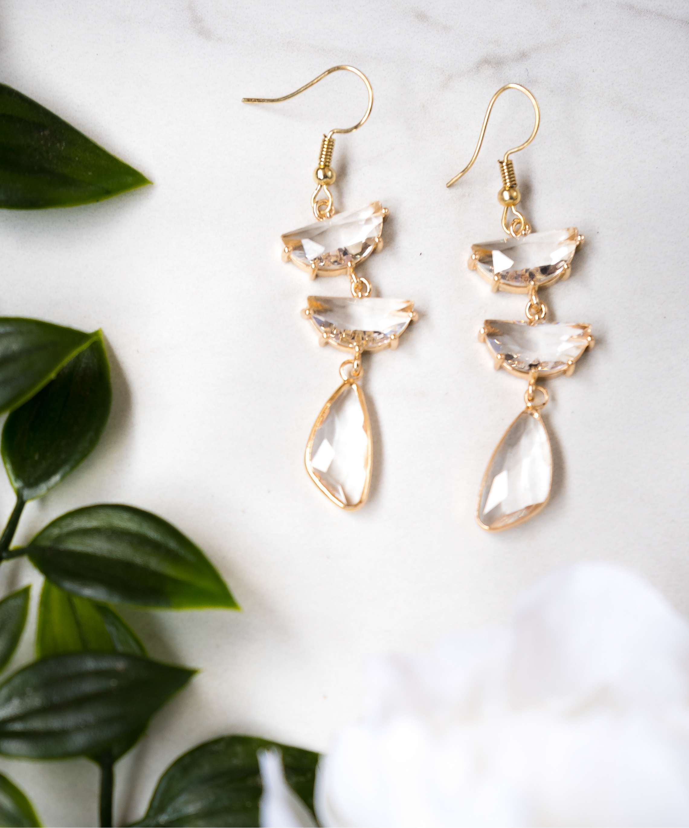 The Shannon Earring - Rhinestone, photo 4 of 7