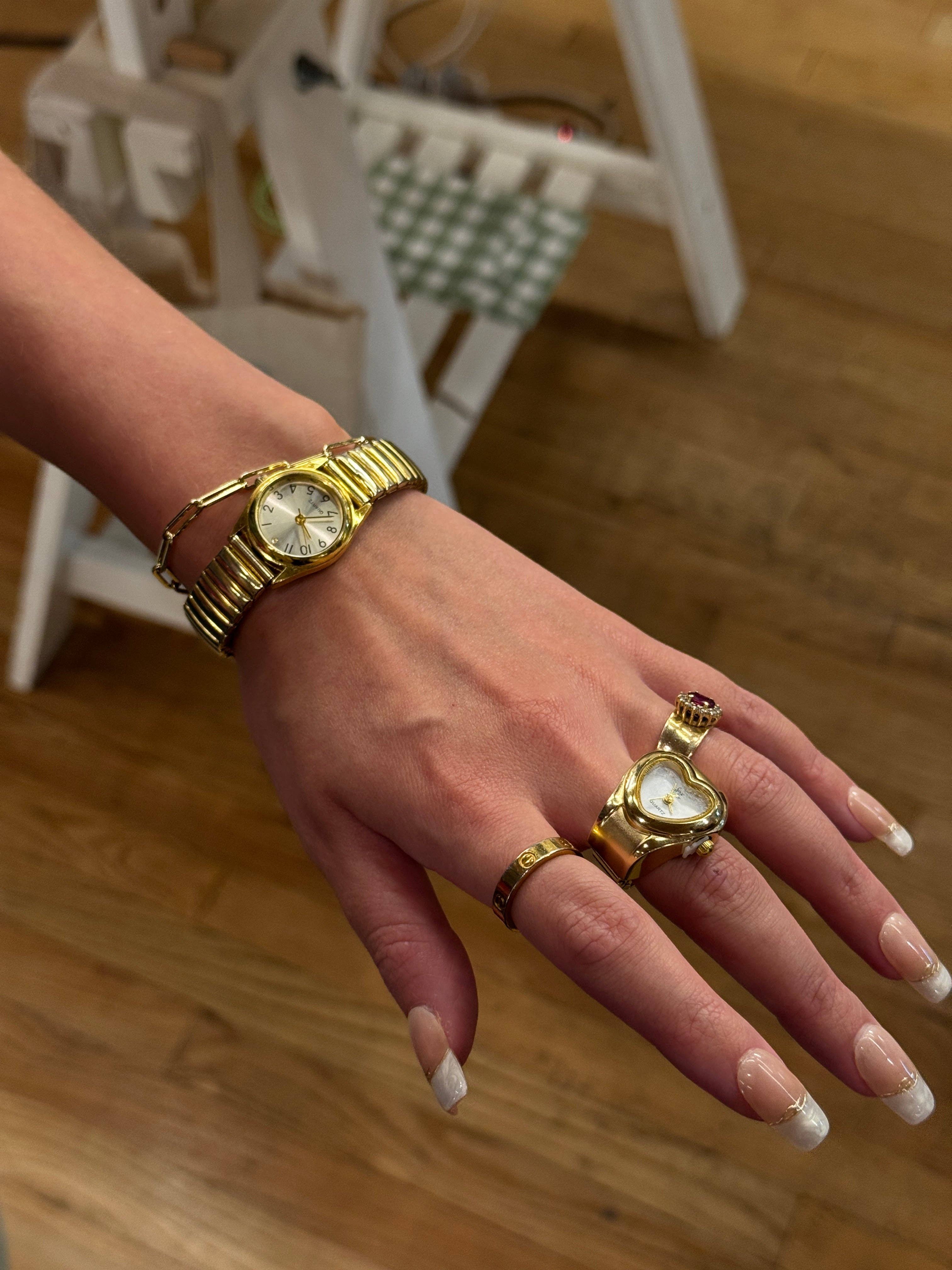 Gold Branded Watch Ring, photo 7 of 8