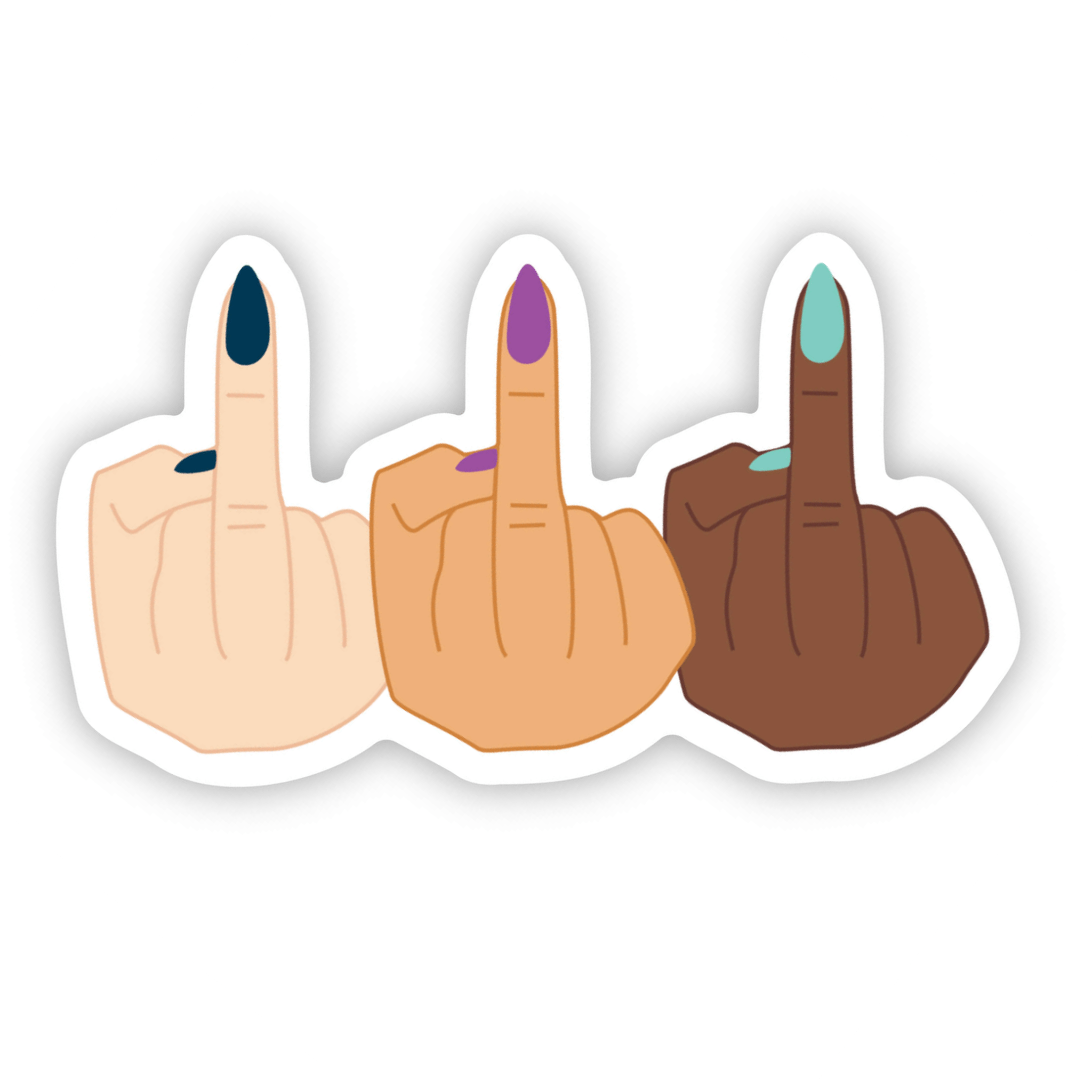 Middle Finger Sticker, photo 1 of 5
