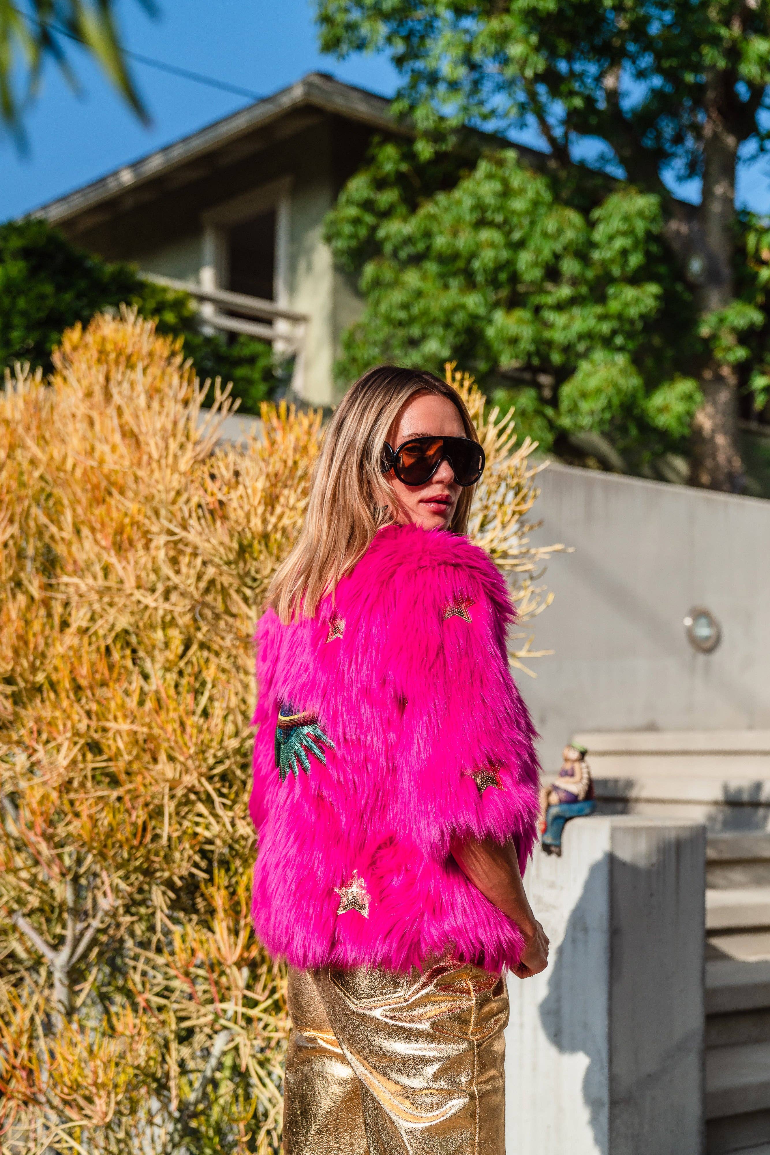 Planet Pink Faux Fur, photo 7 of 8