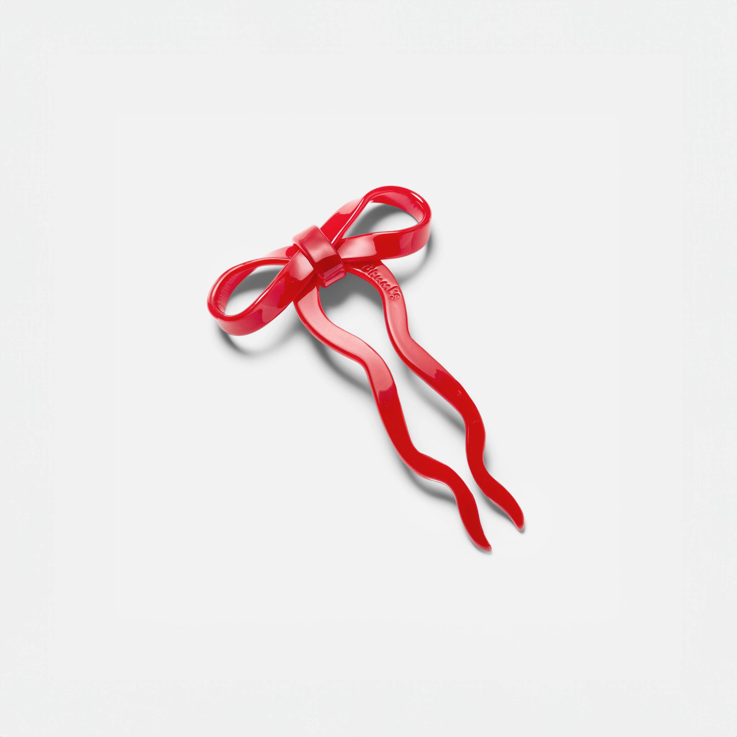 Bow Hairpin in Small Cherry, photo 1 of 6