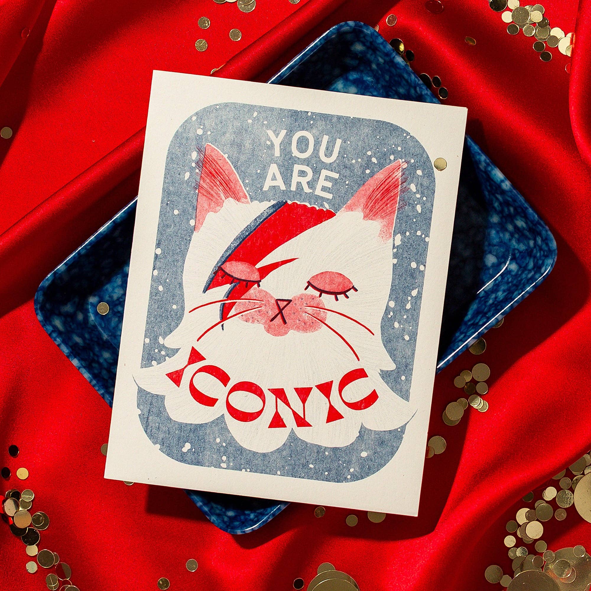You Are Iconic - Risograph Greeting Card, photo 3 of 6