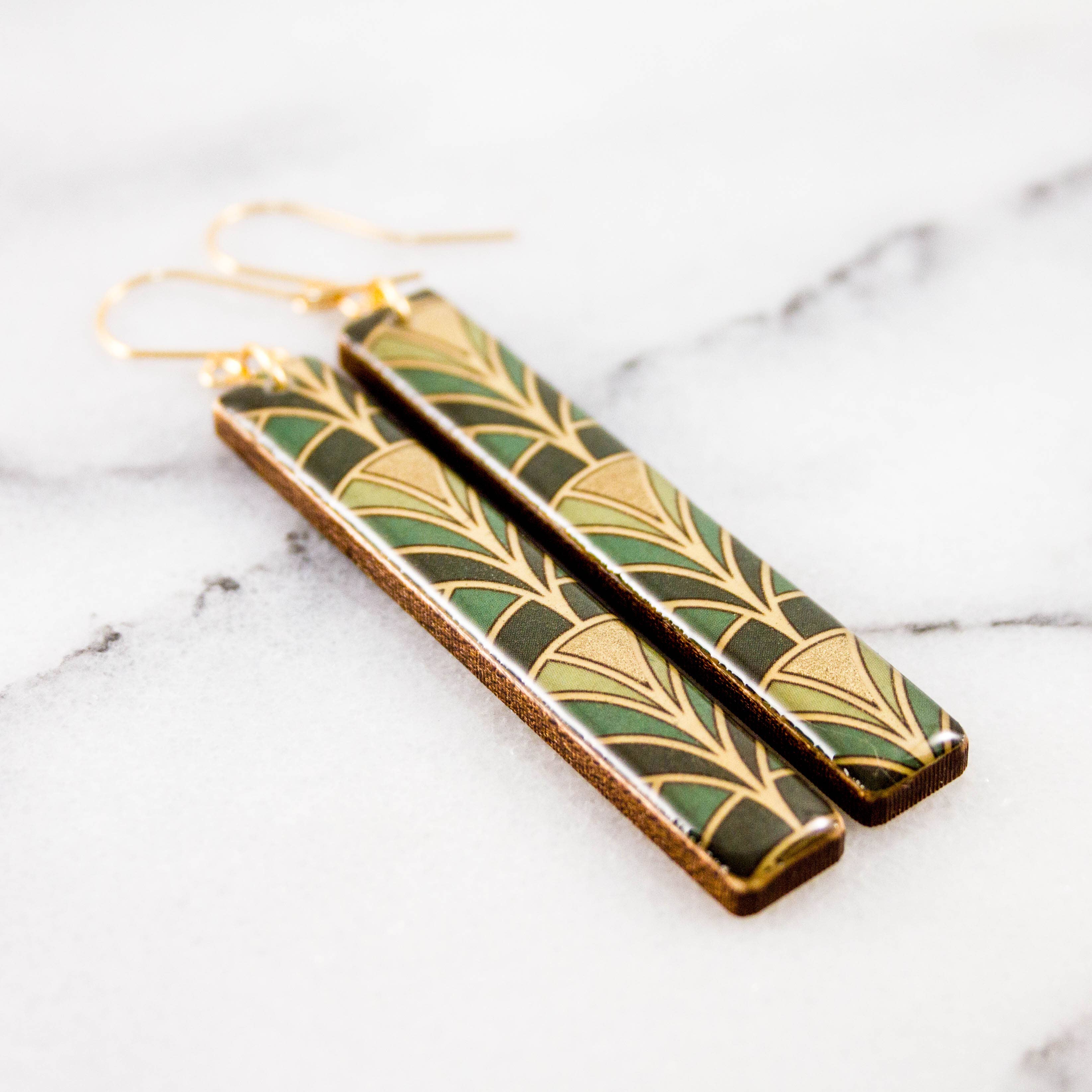 Green + Gold Deco Bars, photo 1 of 2