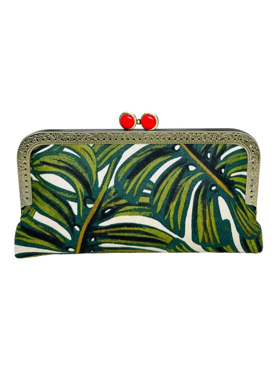 MIDI Clutch Purse Monstera, photo 1 of 2