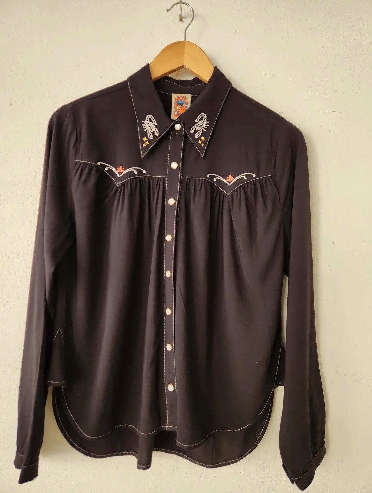 Black Desperado Pearl Snap Shirt, photo 3 of 8