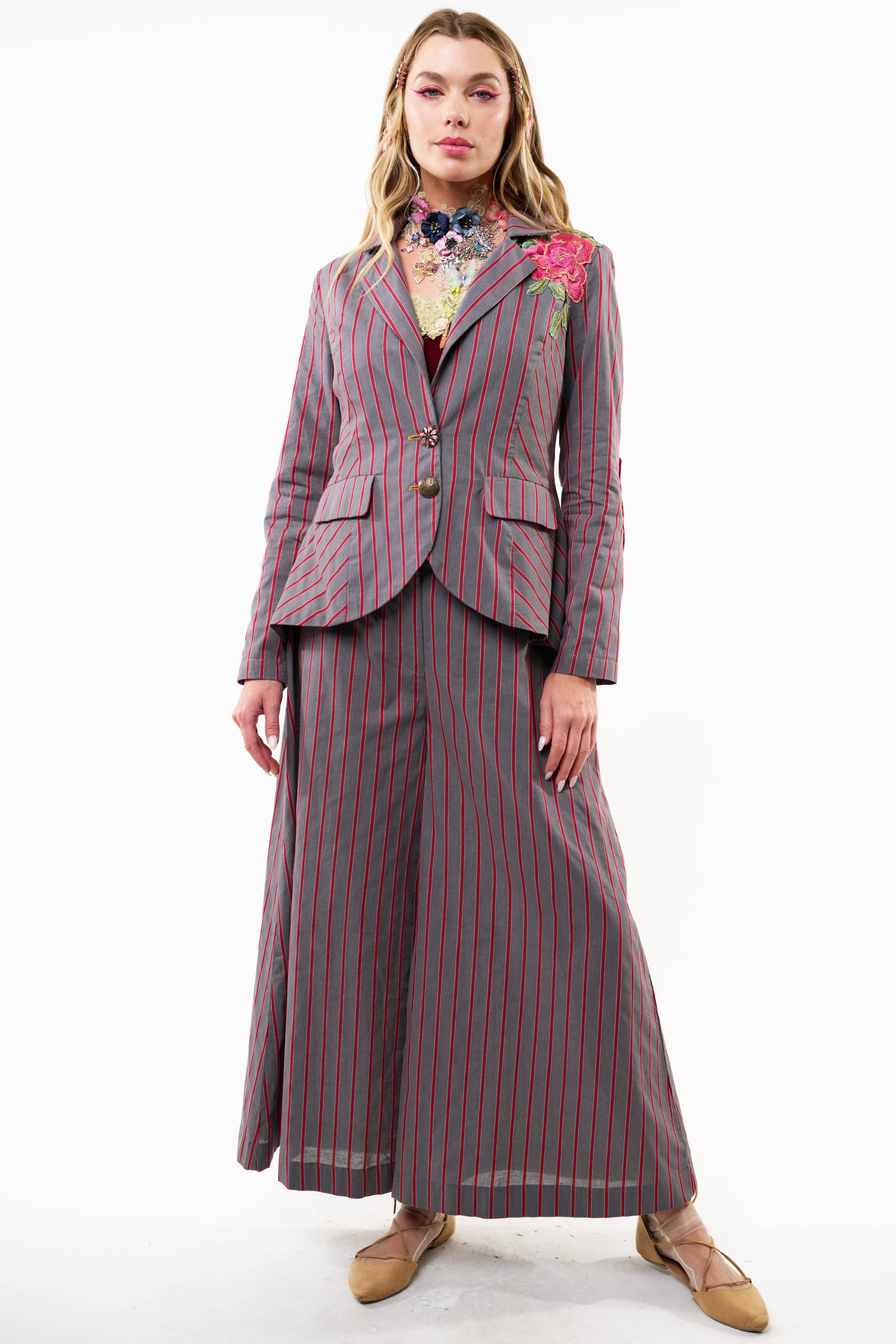 Blazer-Gray| Red Stripe, photo 3 of 8