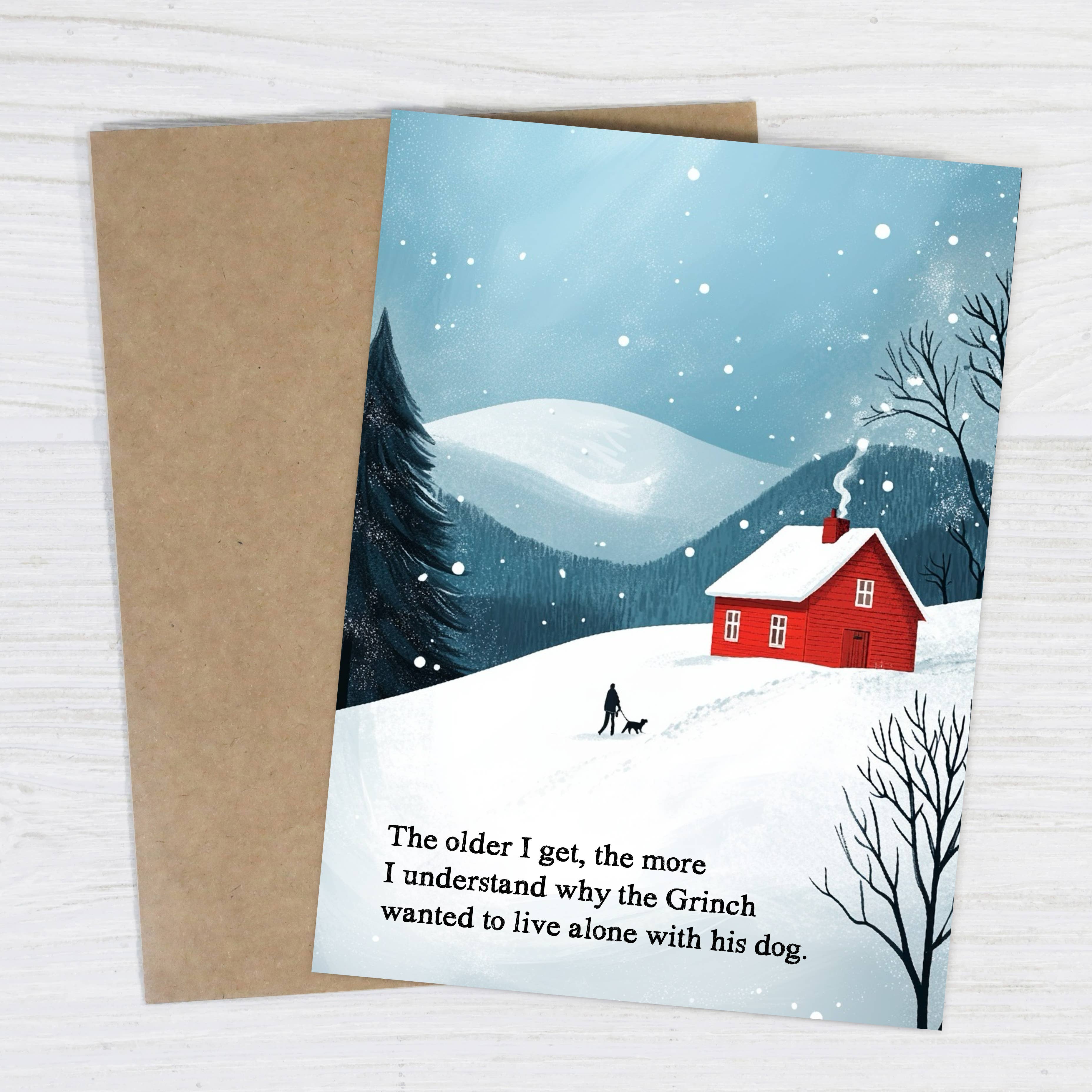 The Older I Get - Funny Dog Lover Christmas Card, photo 2 of 3