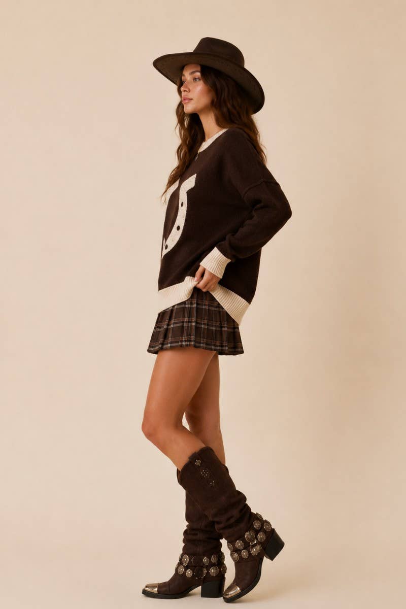 HORSESHOE PATCH KNIT SWEATER, photo 5 of 5