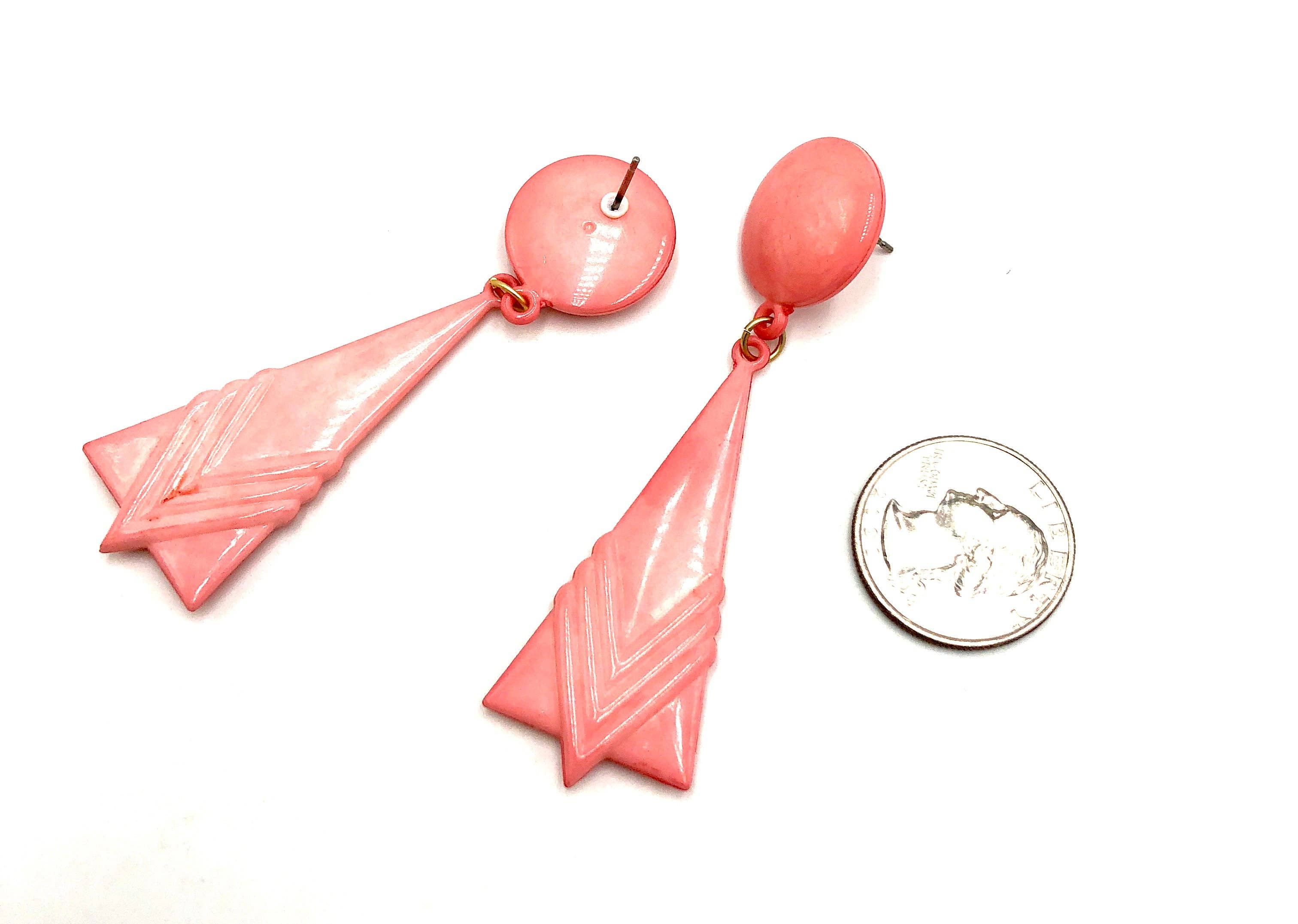 Peach Pink Paris Earrings, photo 2 of 4