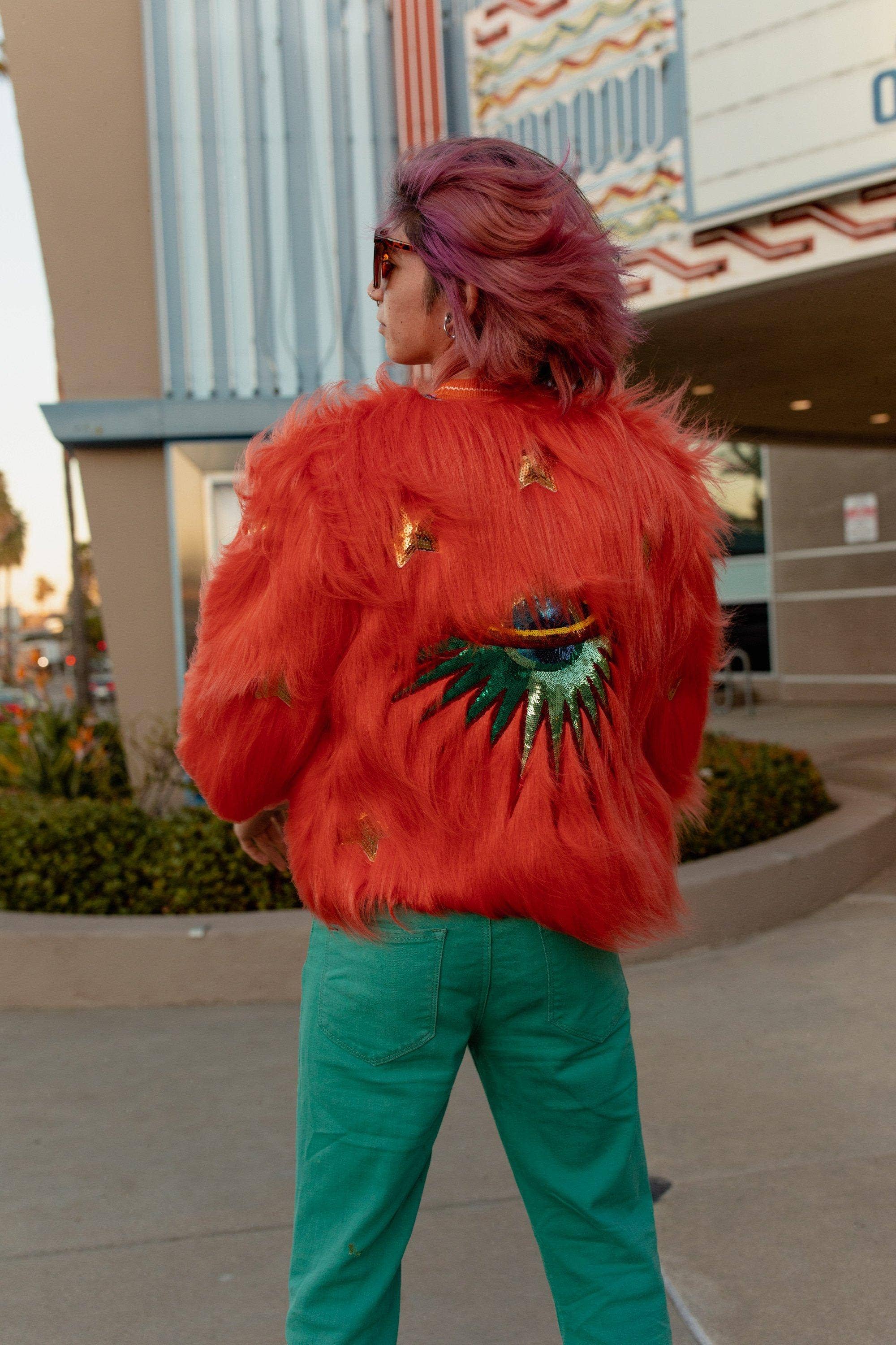 Planet Orange Faux Fur, photo 2 of 8