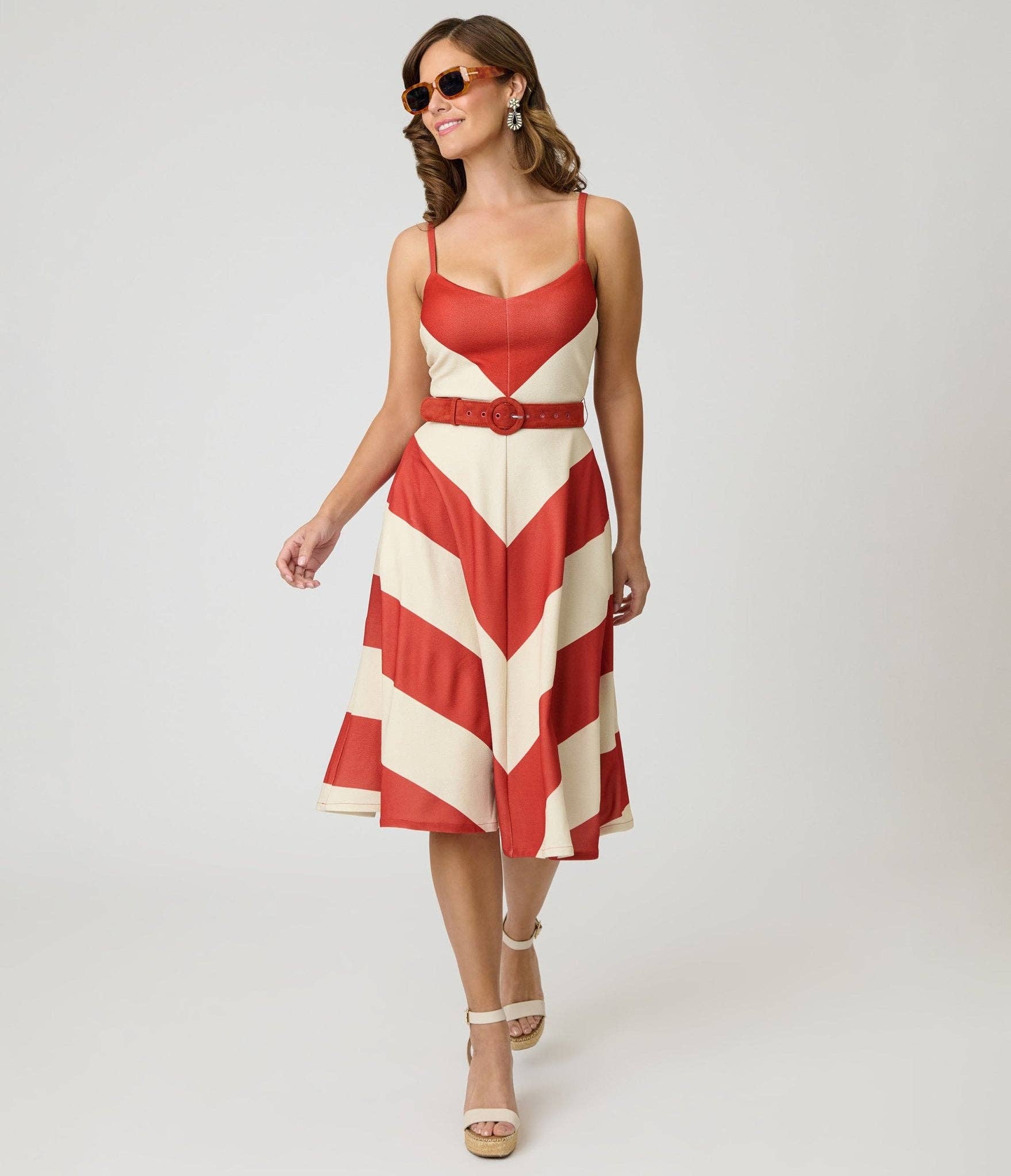 Chevron Midi Dress - Large - XLarge, photo 4 of 4