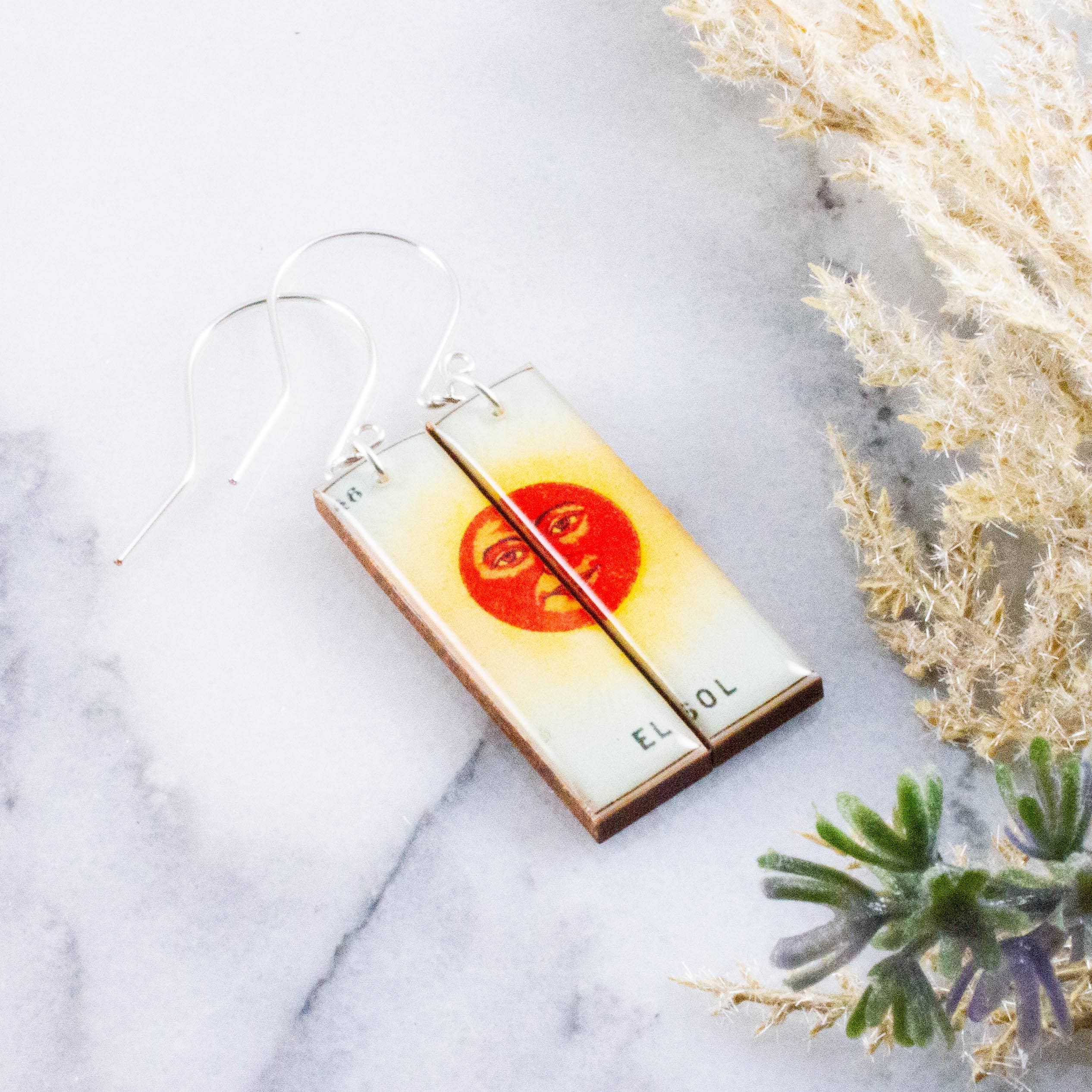 Loteria El Sol Earrings, photo 1 of 2