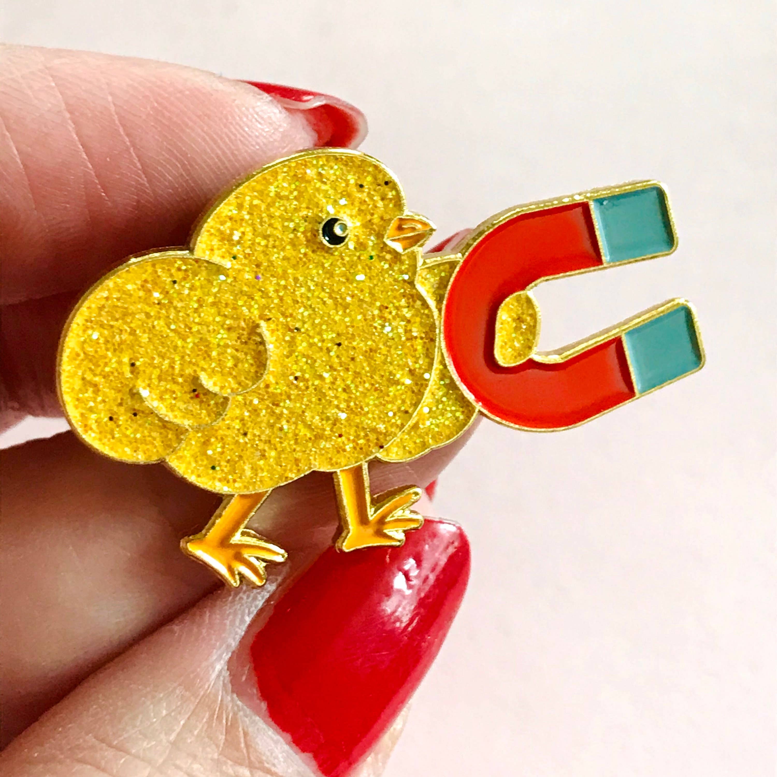Chick Magnet pin, photo 2 of 4