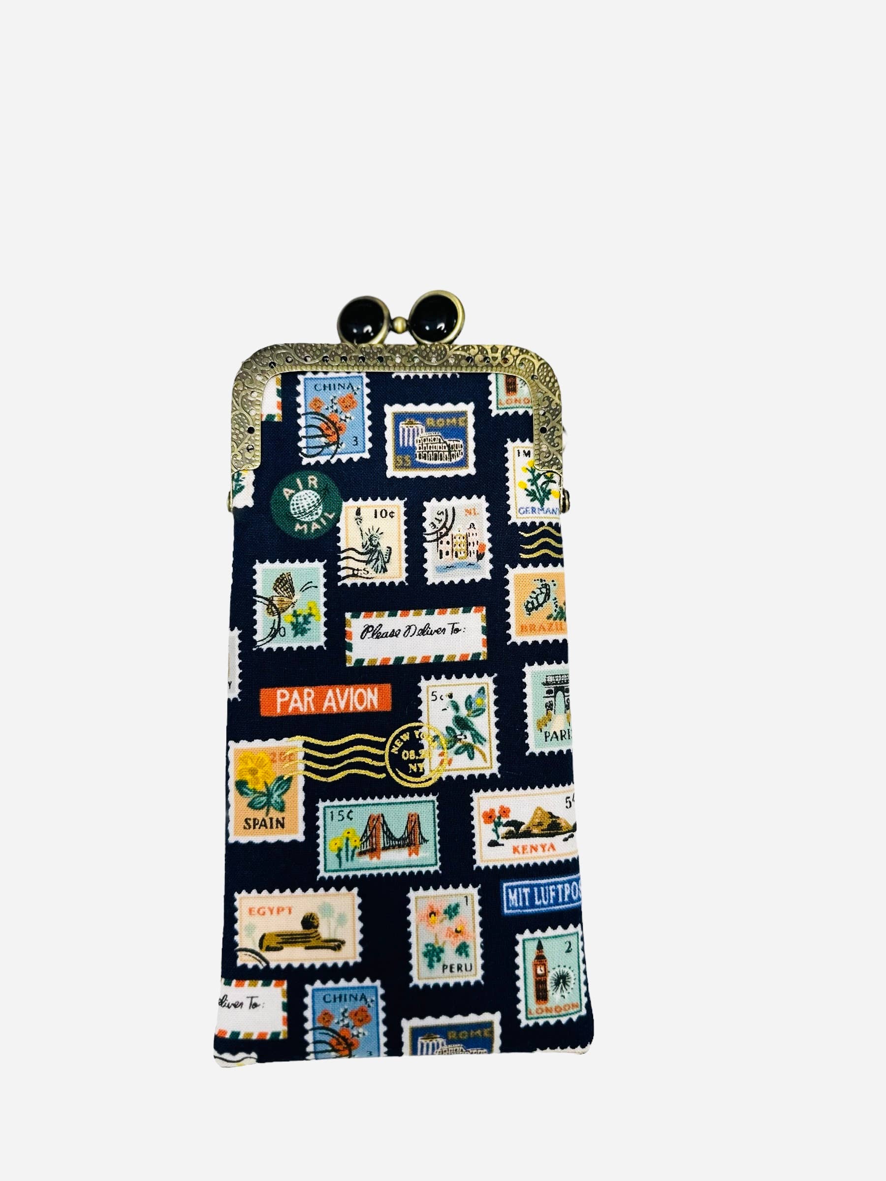Eyeglass Case - Travel Stamps, photo 6 of 8