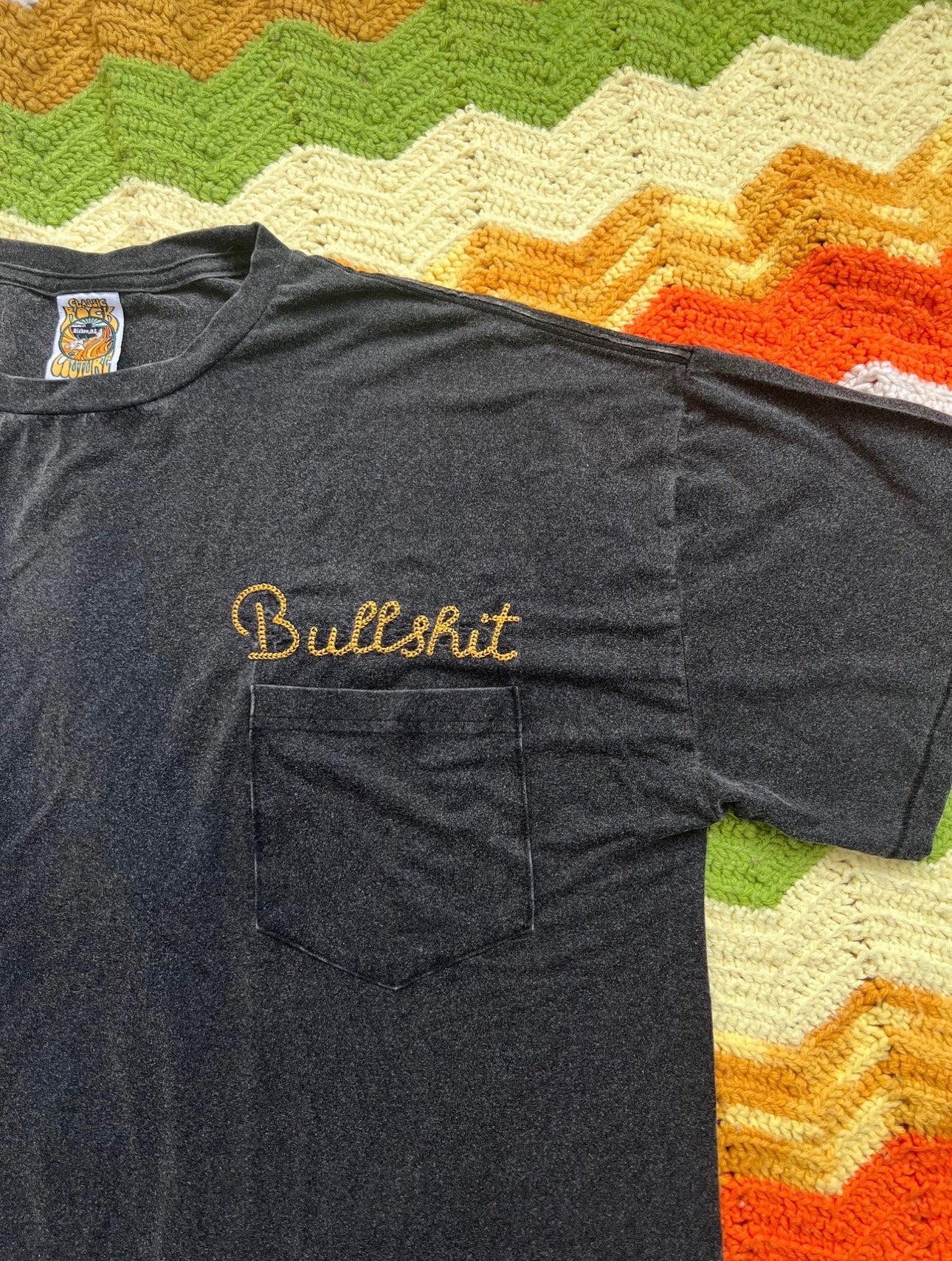 Bullshit Chainstitch Pocket Tee, photo 2 of 4