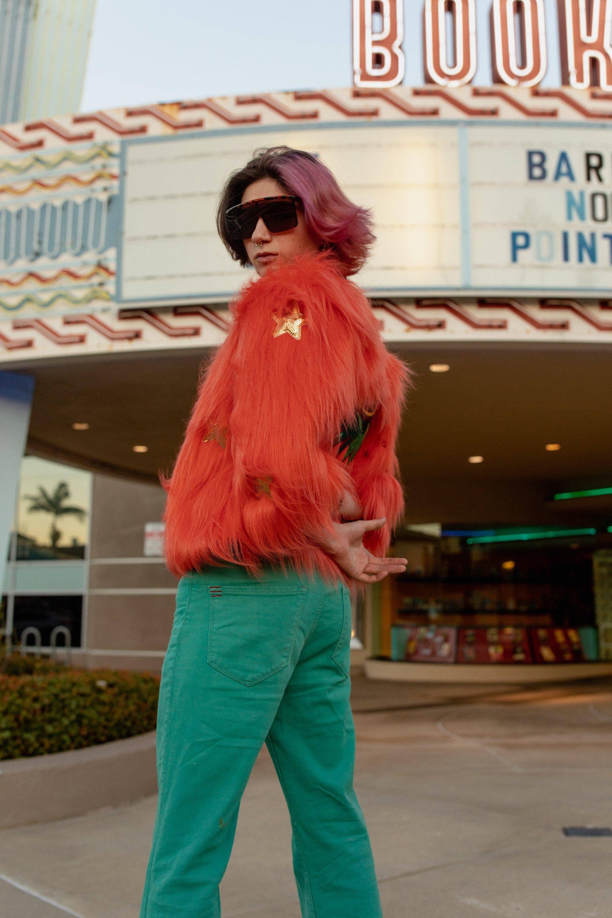 Planet Orange Faux Fur, photo 5 of 8