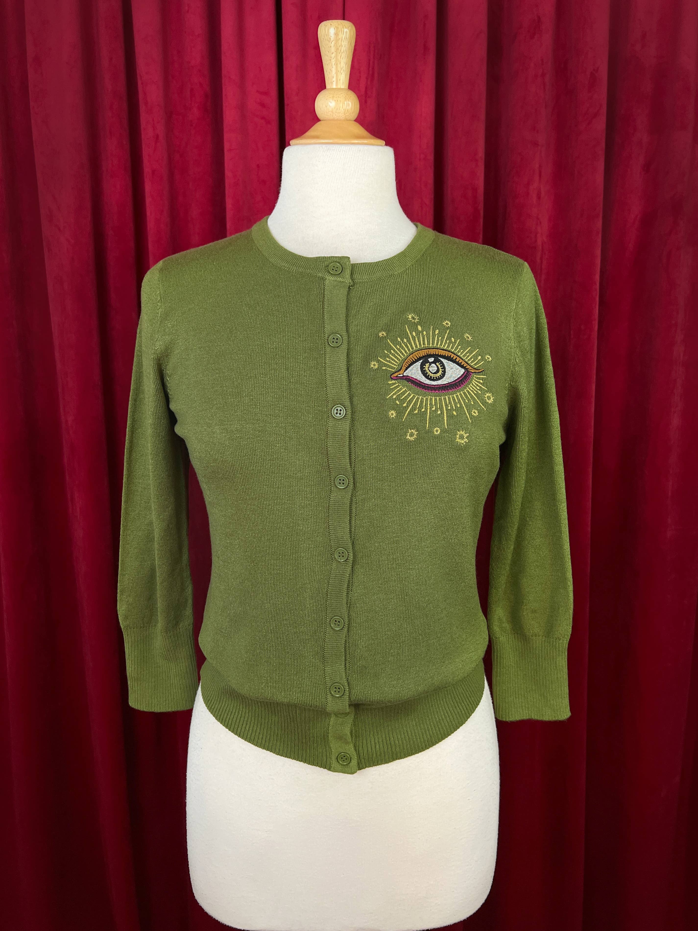 Third Eye Cardigan in Sage, photo 4 of 8