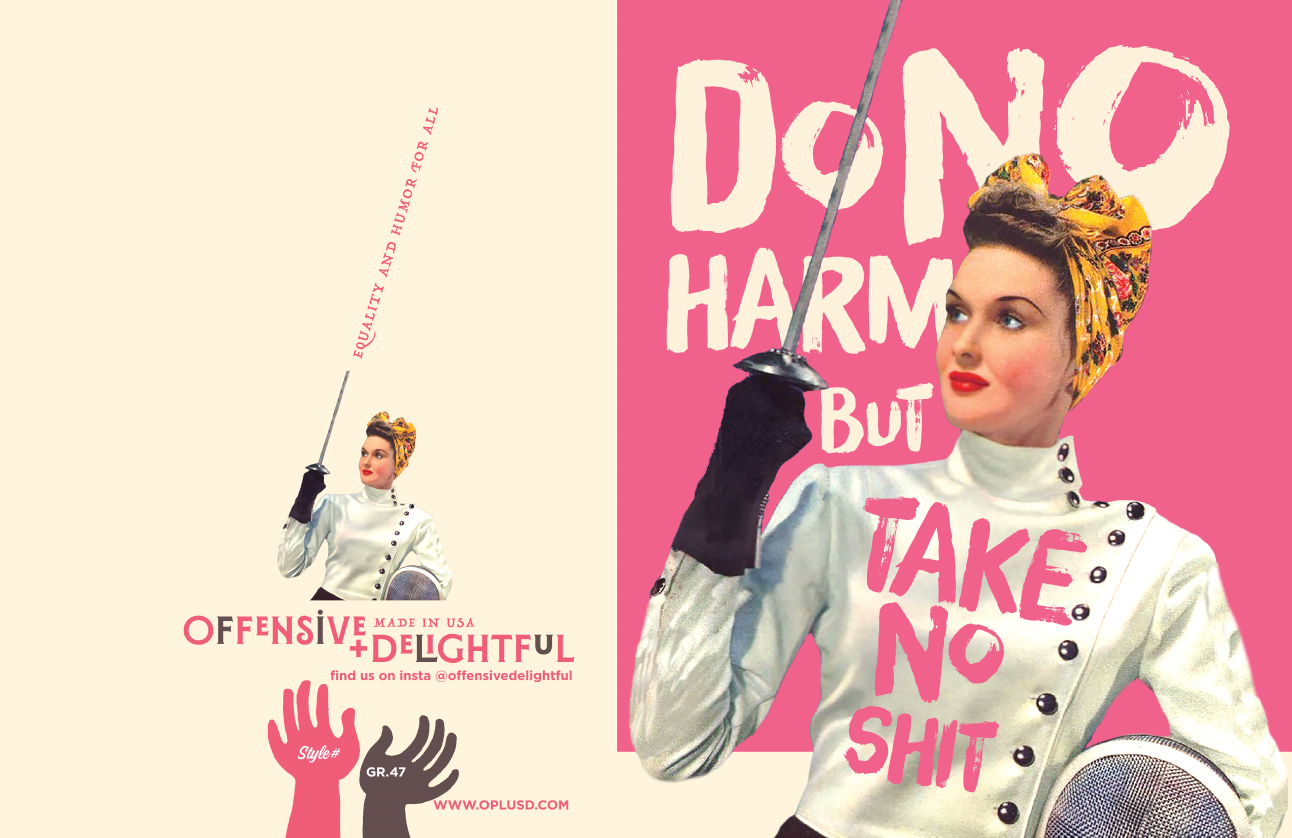 TAKE NO SHIT! empowerment card, photo 3 of 3
