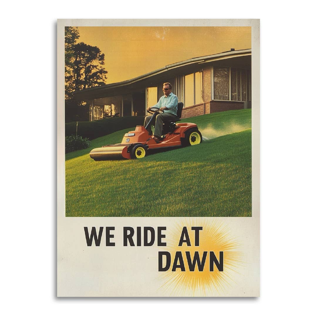 We Ride At Dawn - Funny Vintage Father's Day Card, photo 1 of 5