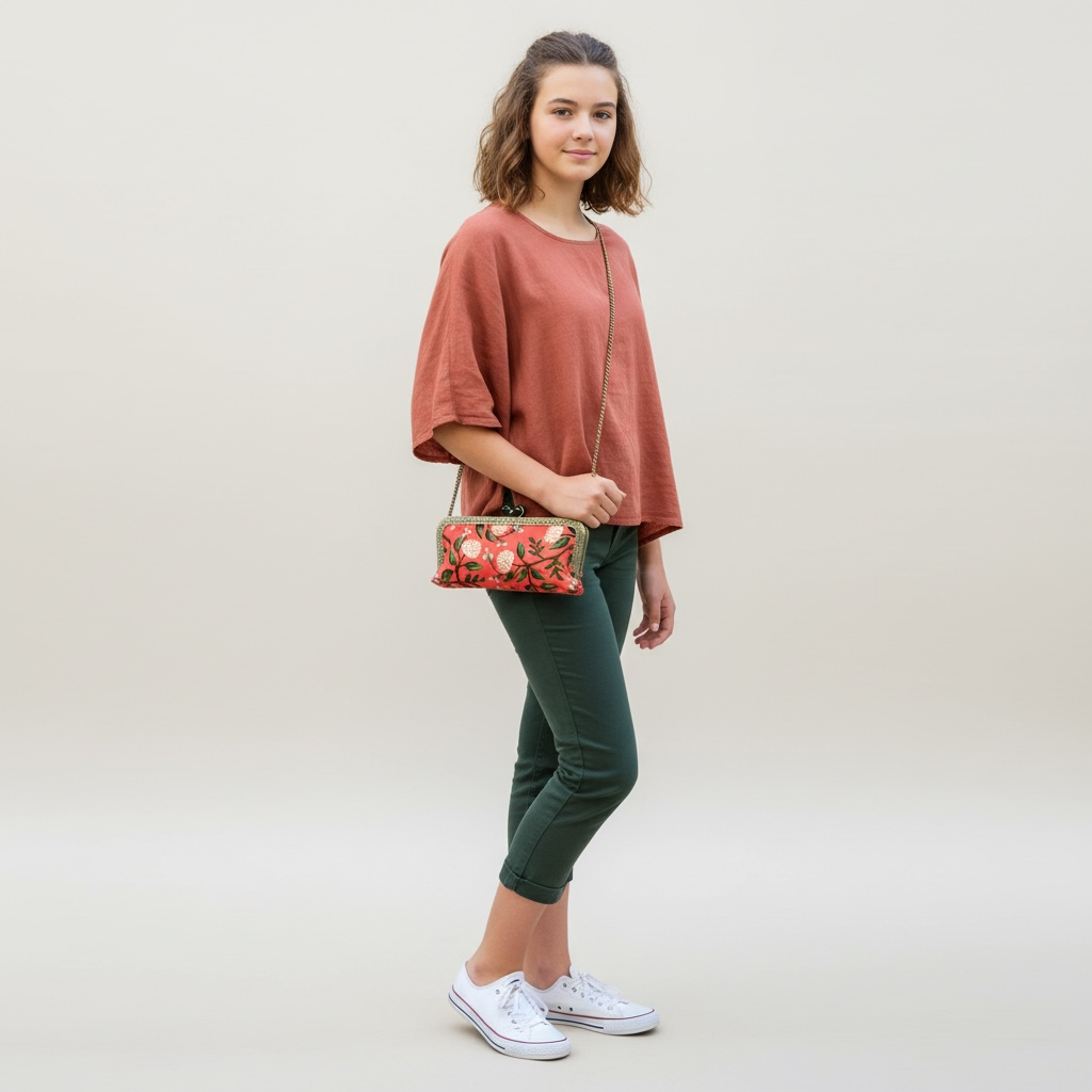 Cell Phone Clutch-Peony Sorbet