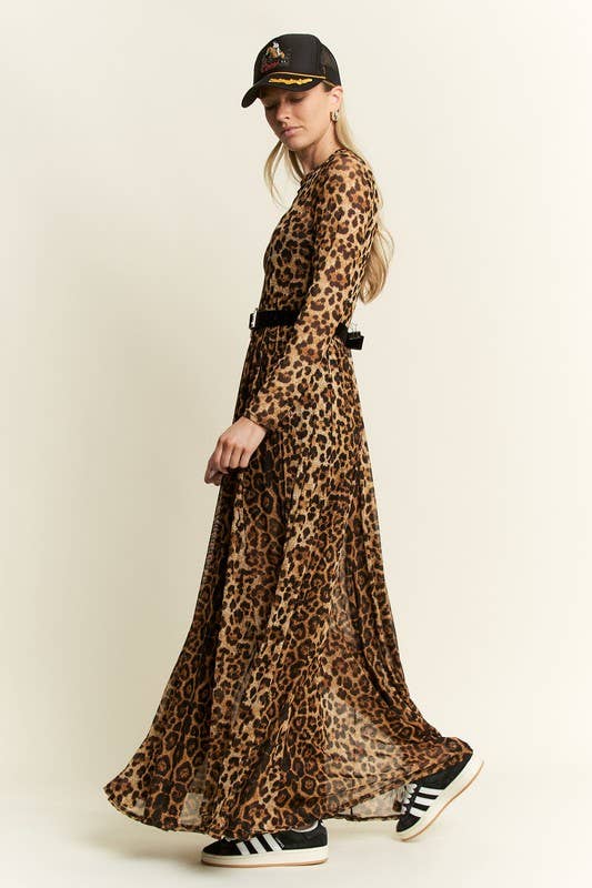 LEOPARD PRINT MESH DRESS, photo 5 of 8