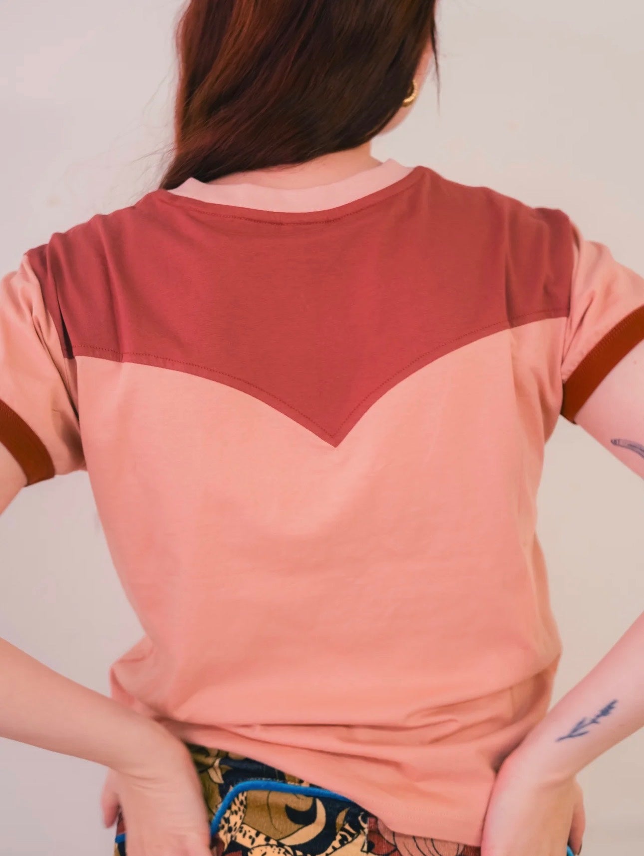 Peach Scorpion Embroidered Pocket Tee, photo 2 of 4