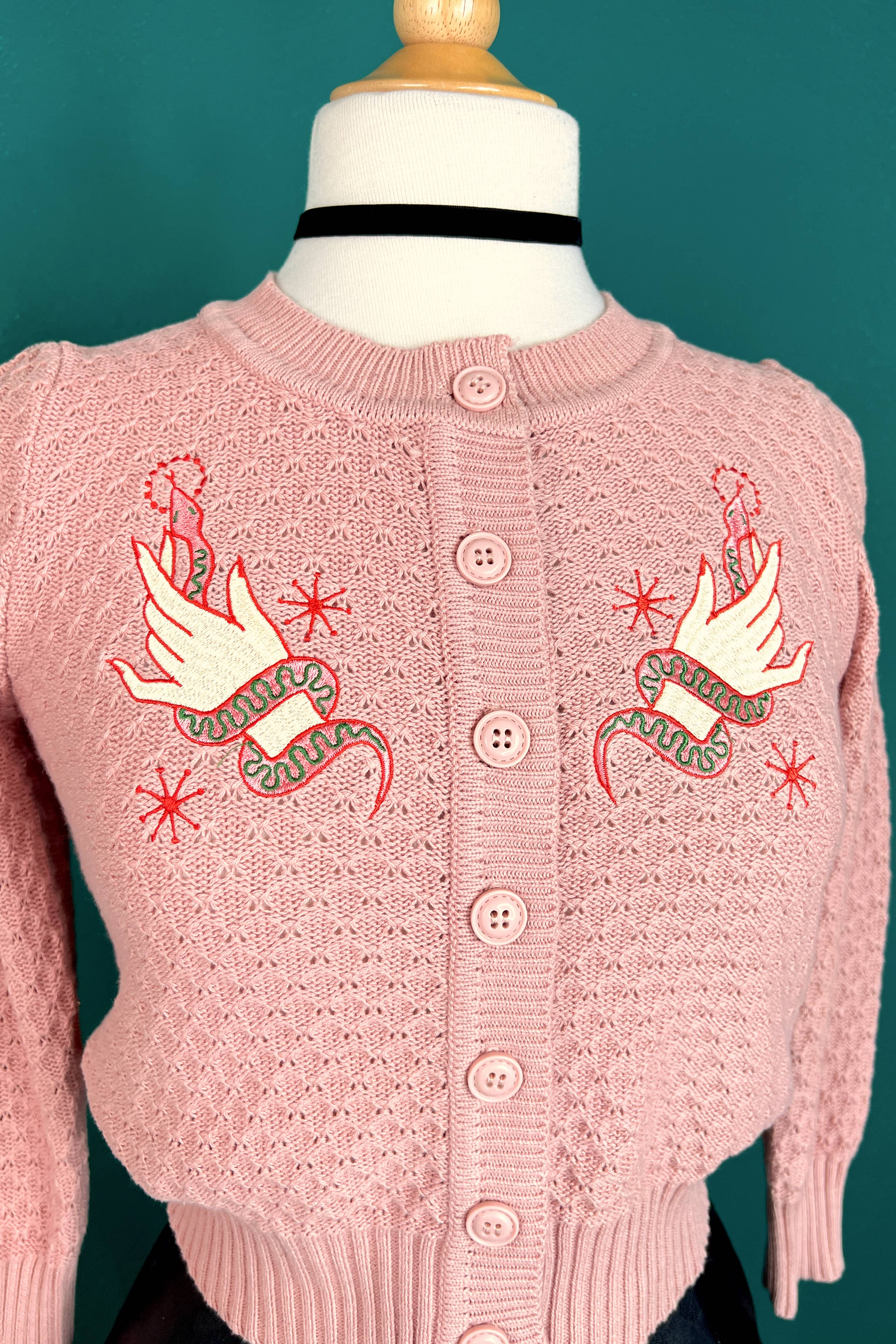 Snake Wrangler Cardi -Peach, photo 3 of 8
