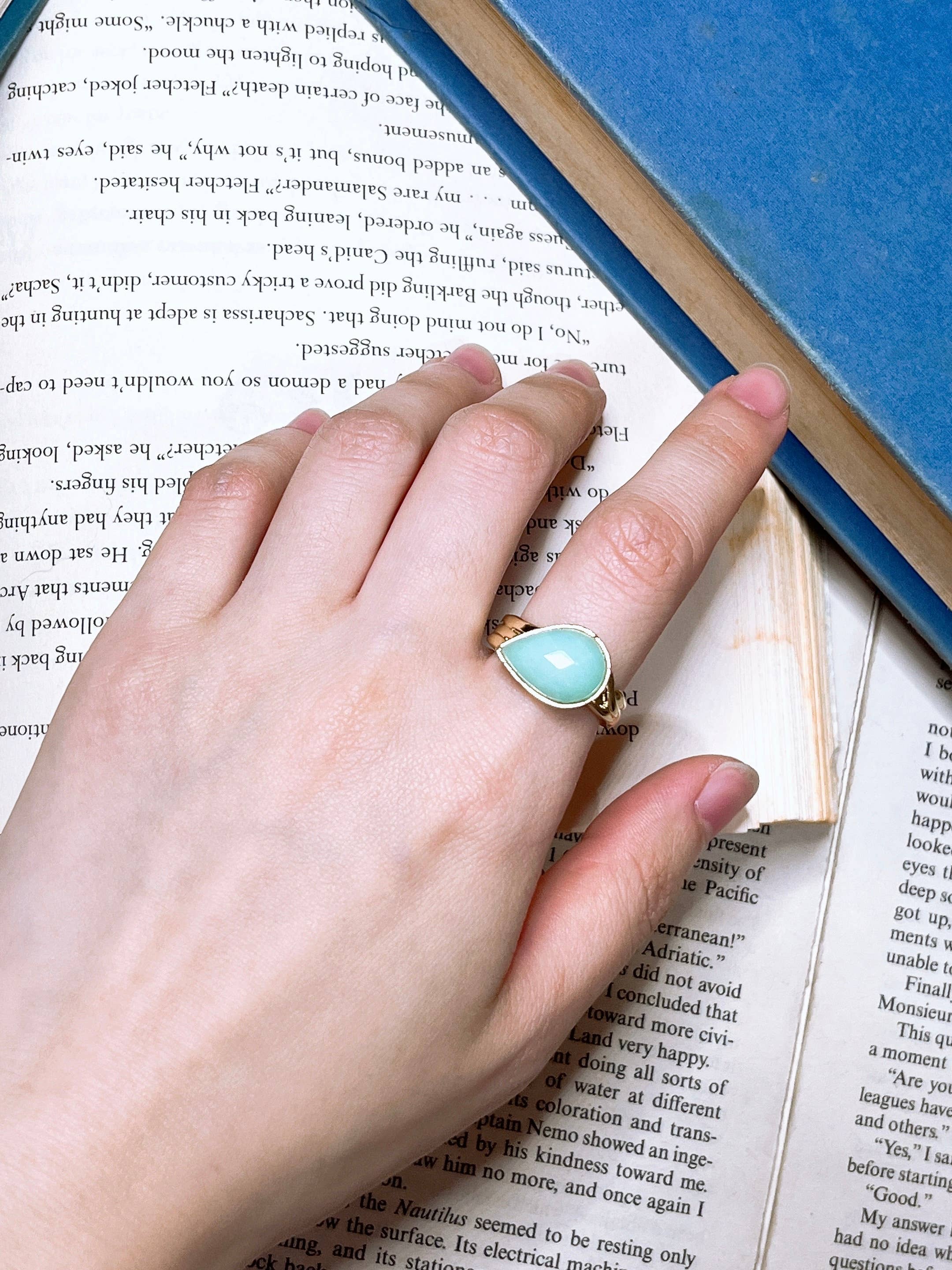 Amazonite Teardrop Ring, photo 4 of 4