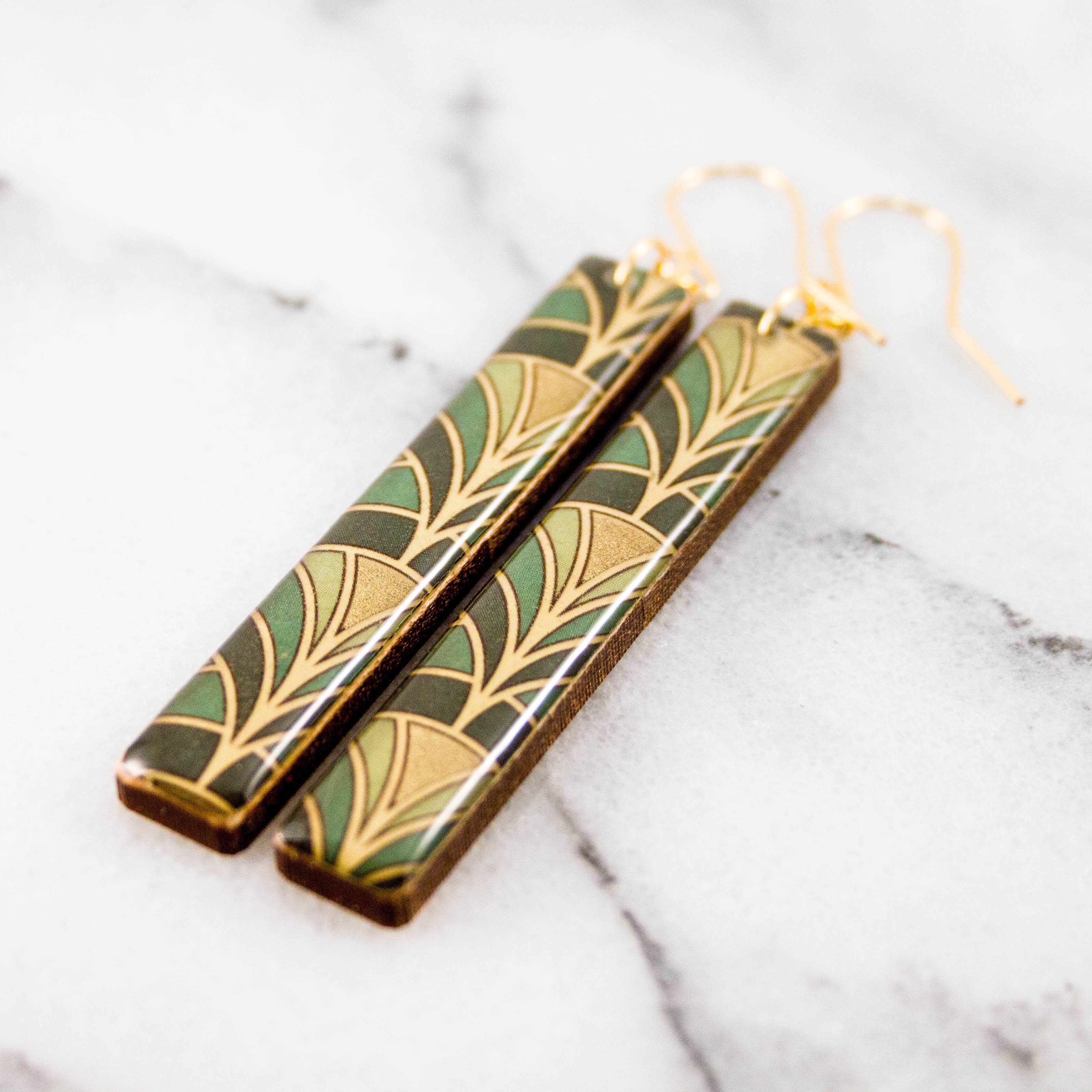 Green + Gold Deco Bars, photo 2 of 2
