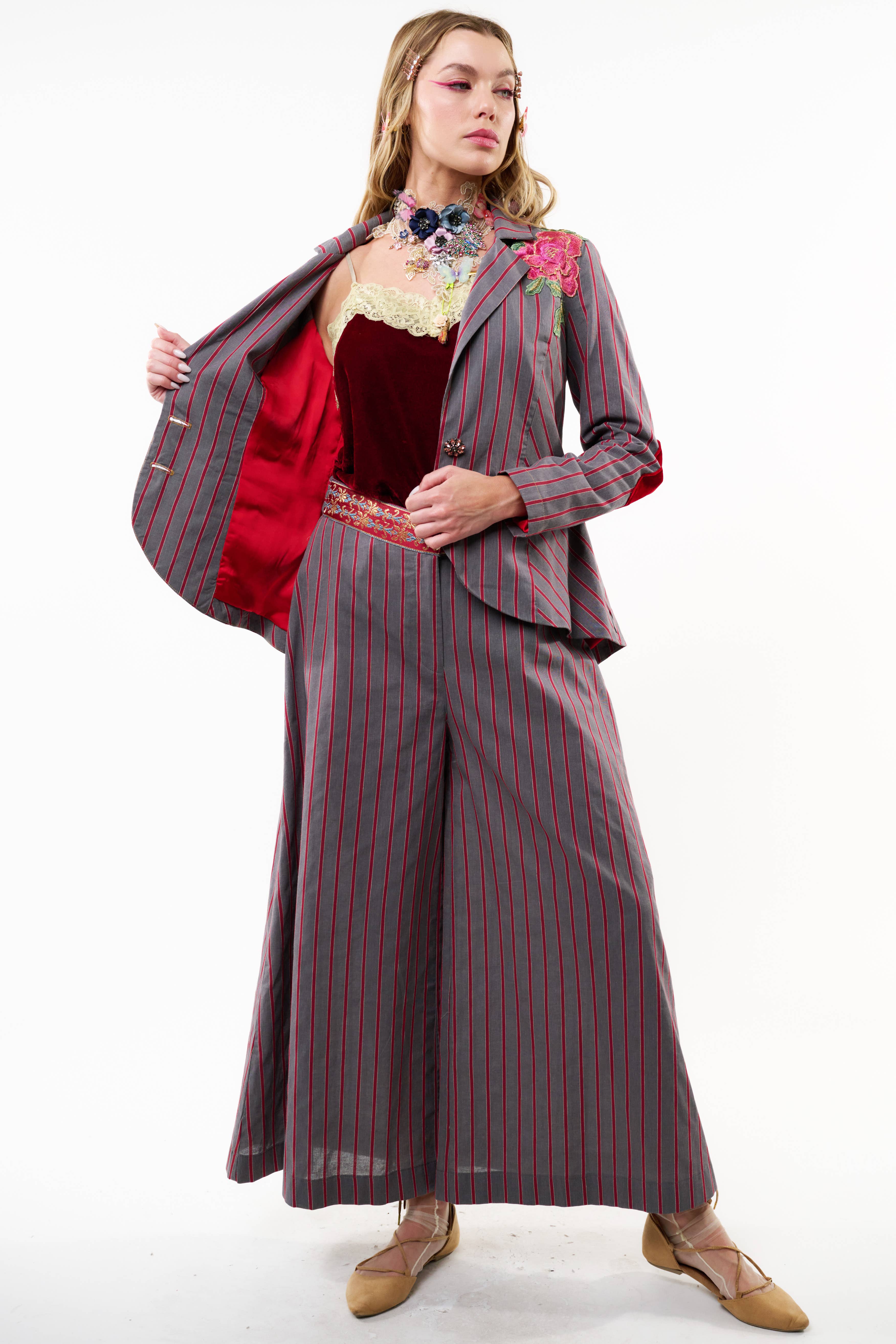 Blazer-Gray| Red Stripe, photo 4 of 8