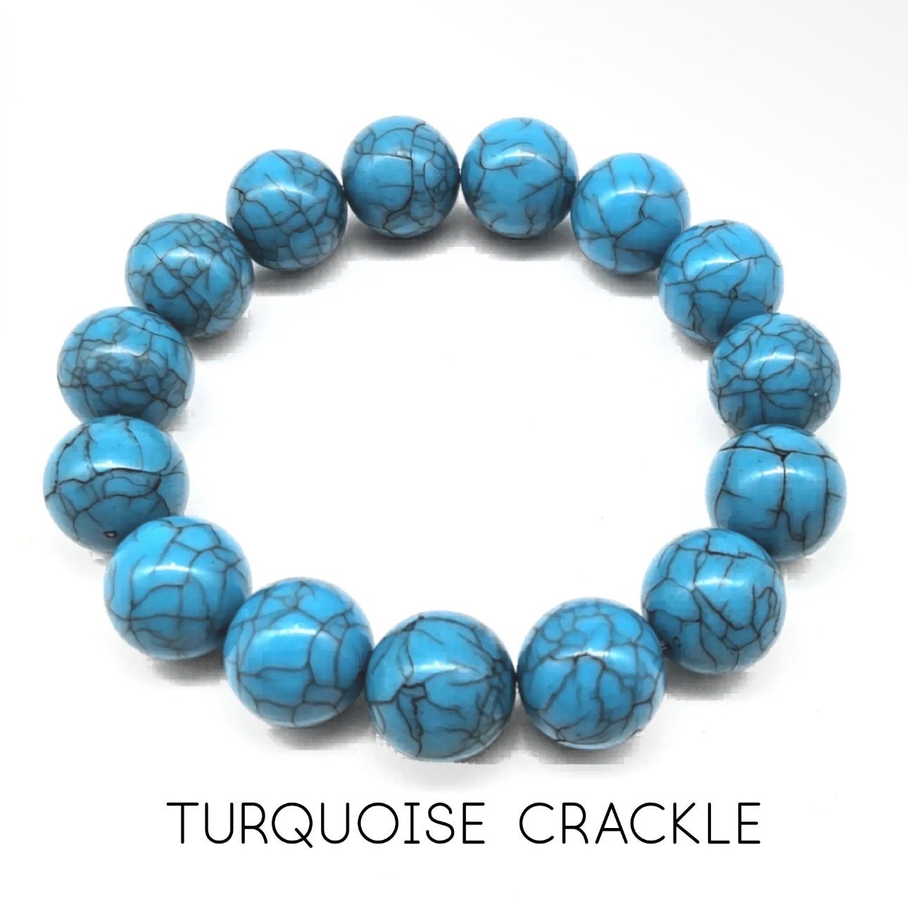 Coastal Current Stack Bracelet Turquoise Crackle