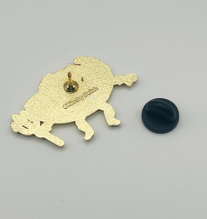 Deviled Egg Enamel Pin, photo 3 of 4