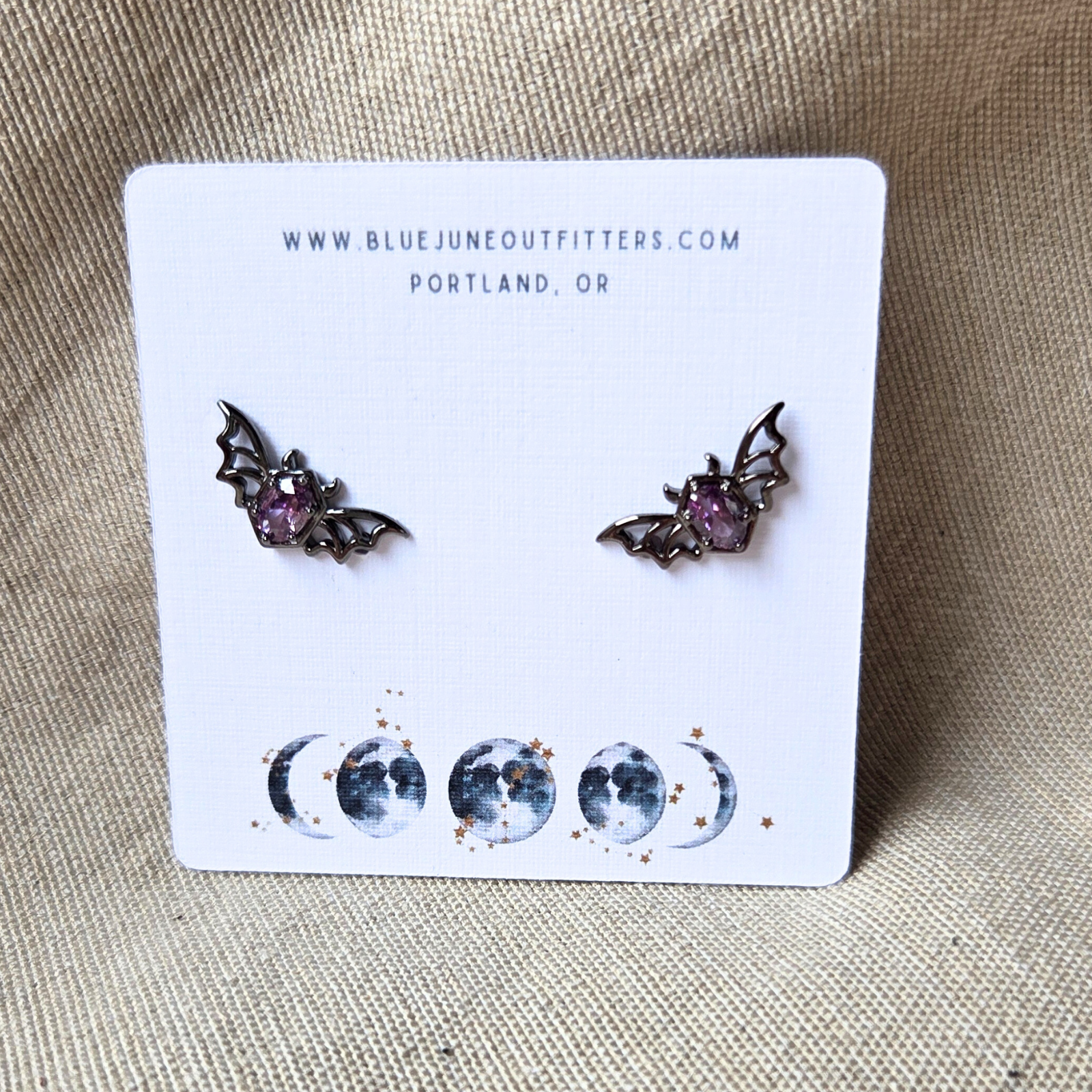 BAT STUDs W/ZIRCON, photo 3 of 5