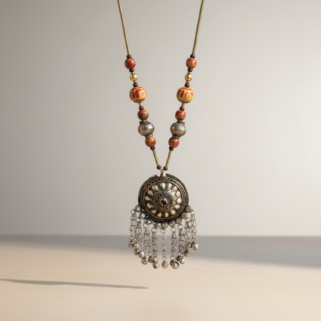 Kuchi Nomadic Vintage Coin Necklace, photo 1 of 3