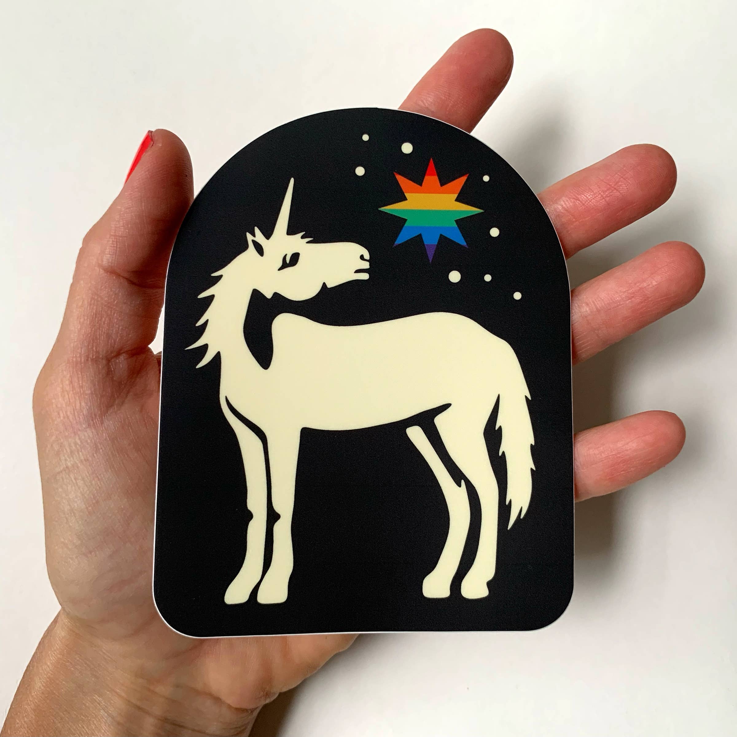 Pride/Unicorn/Rainbow Bumper Sticker, Durable vinyl decal, photo 2 of 5