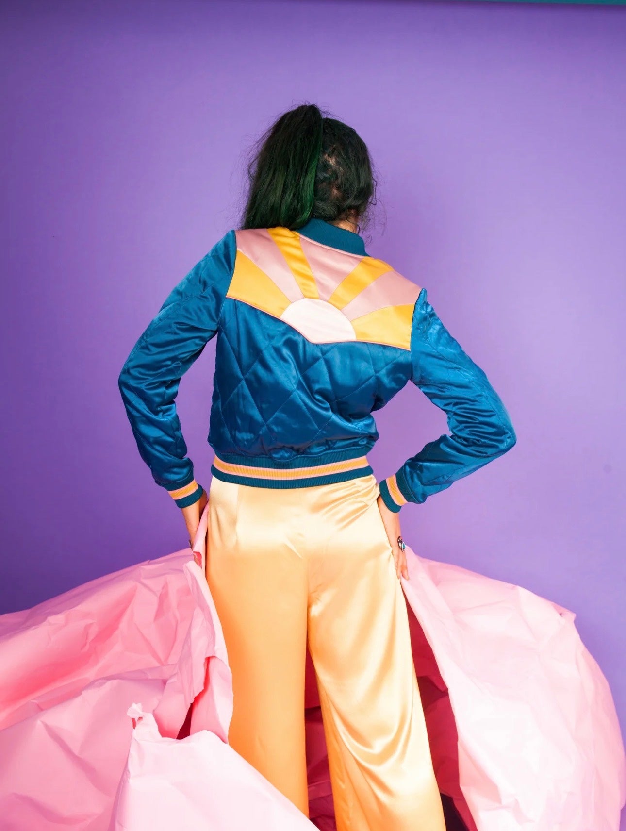 Peacock Rising Sun Bomber Jacket, photo 6 of 8