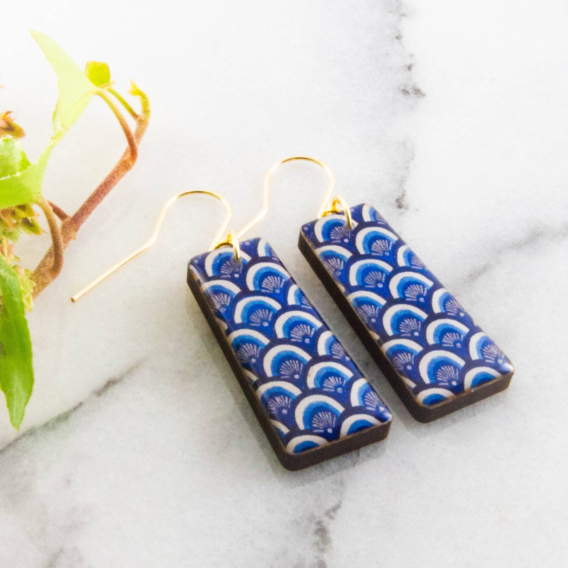 Blue + White Scales Rec, photo 1 of 2