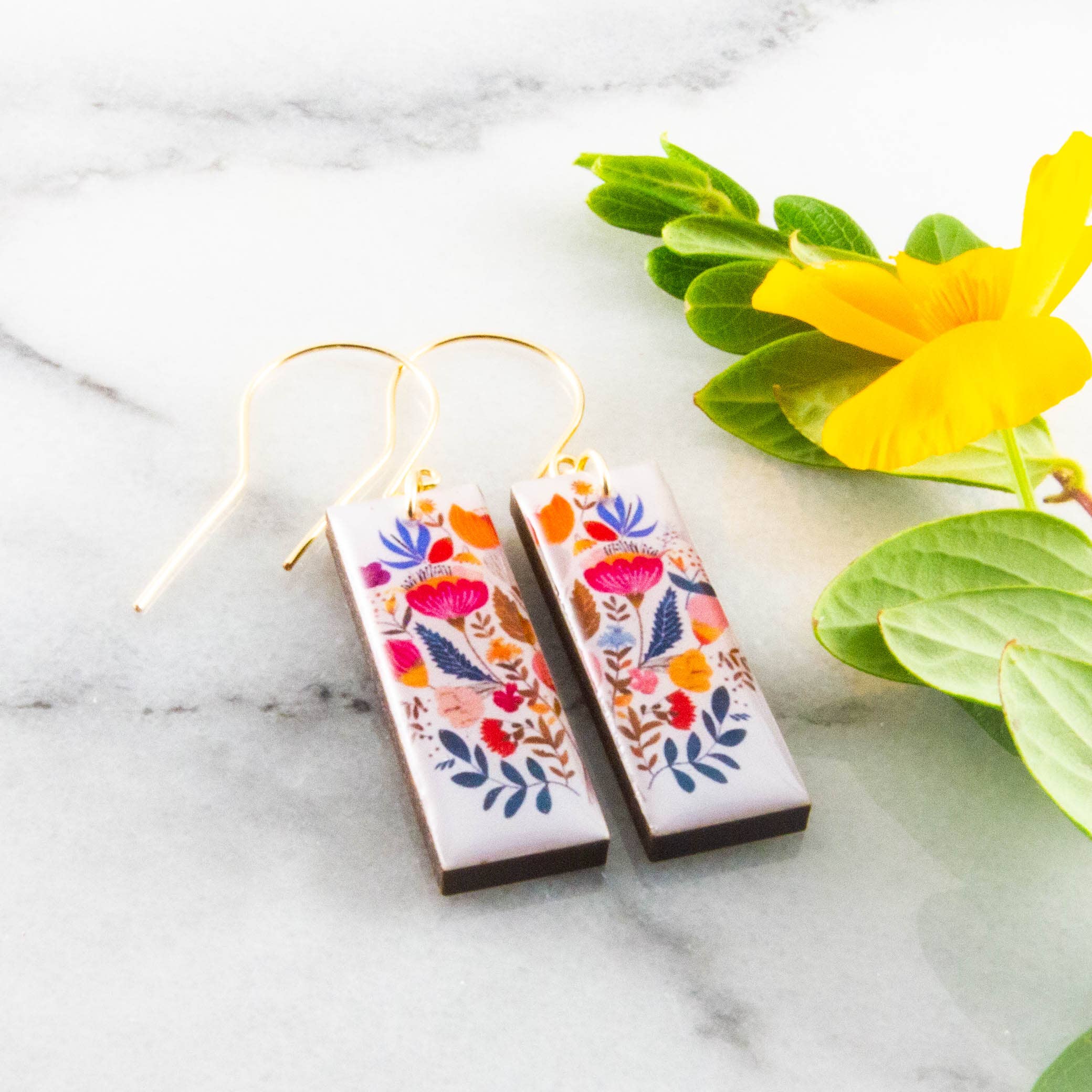Scandi Floral Rectangles, photo 1 of 2