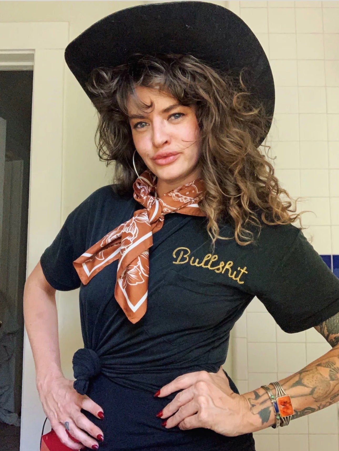 Bullshit Chainstitch Pocket Tee, photo 1 of 4