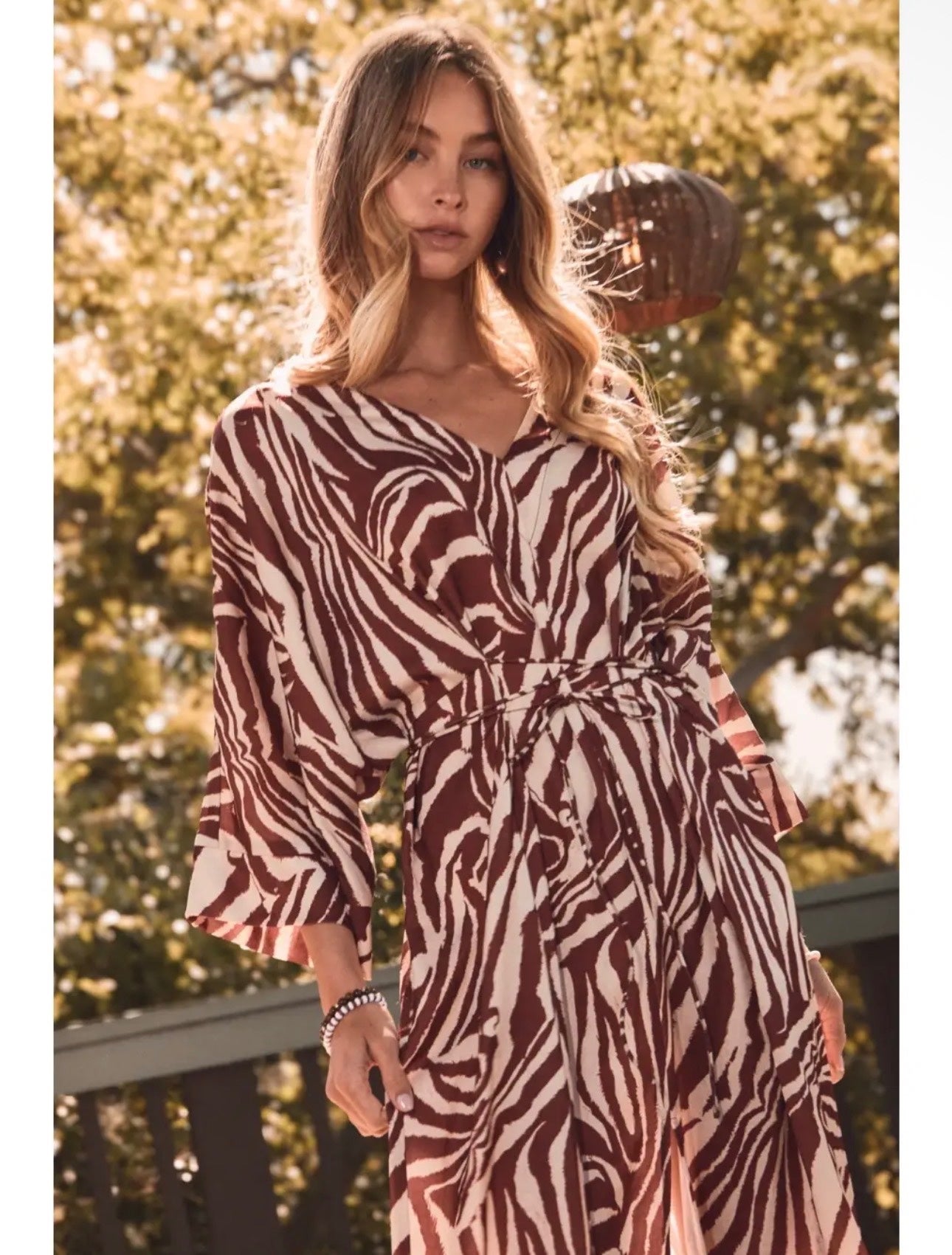 Zebra Convertible Midi Dress, photo 2 of 5